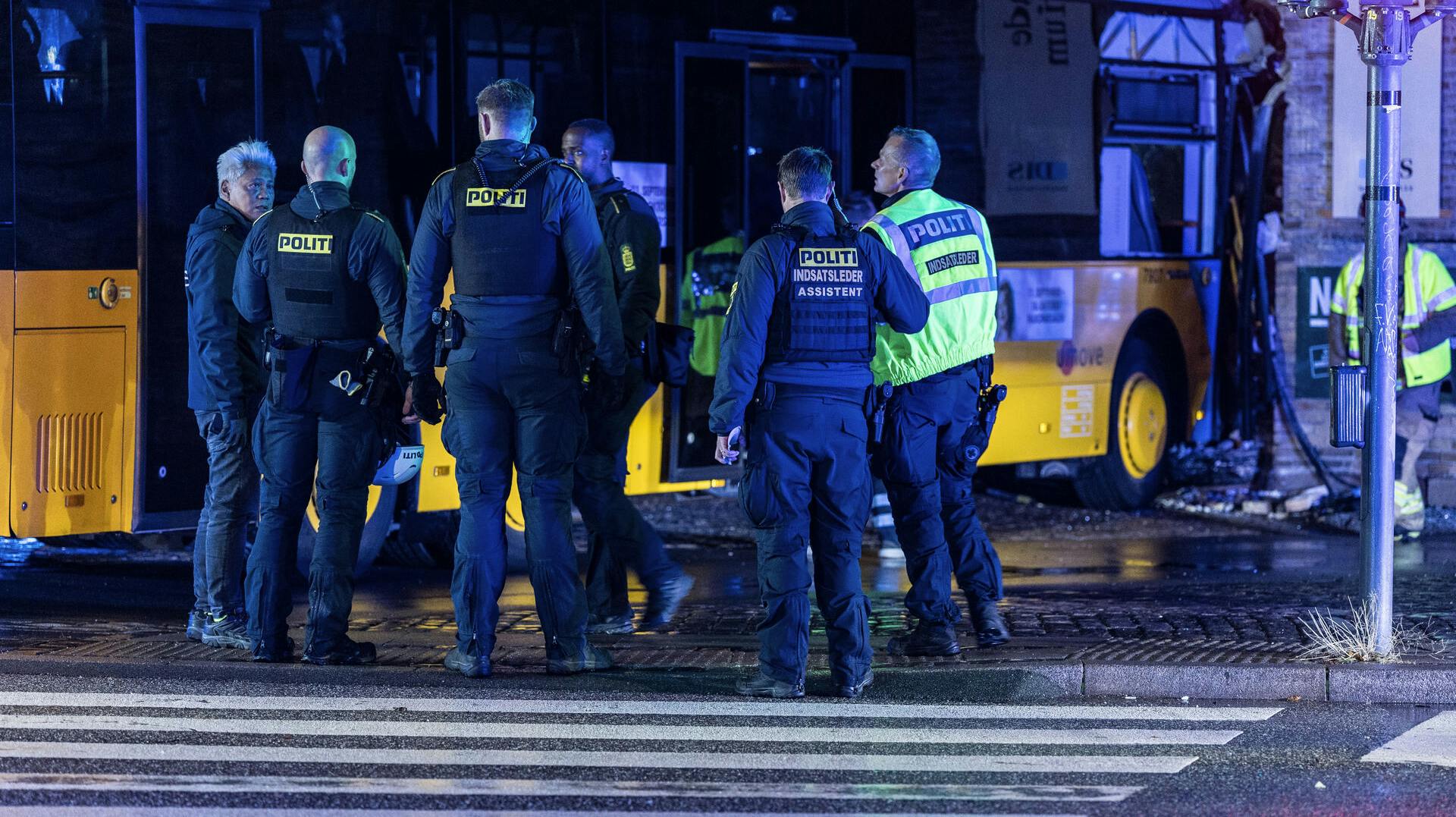 Politiet måtte hurtigt afspærre vejen.