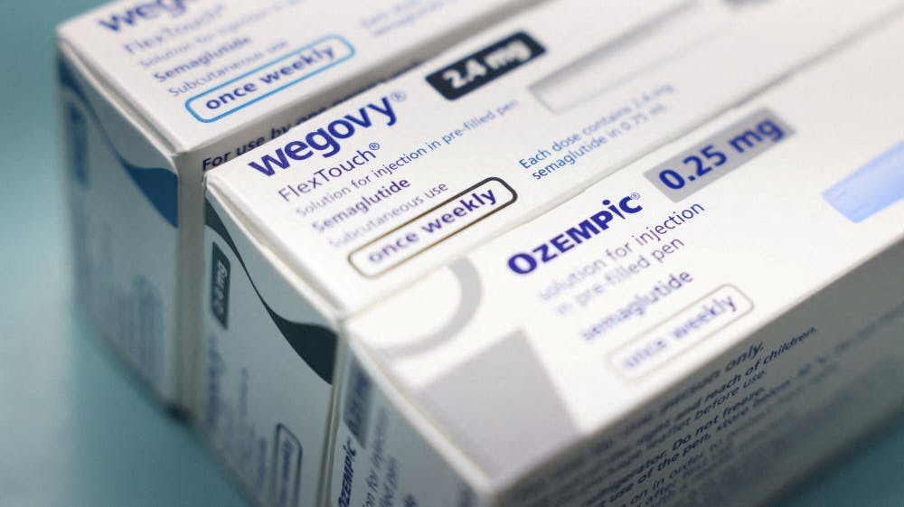 Novo Nordisk laver blandt andet produkterne Ozempic og Wegovy, der begge indeholder det aktive stof semaglutid. (Arkivfoto). - Foto: Hollie Adams/Reuters