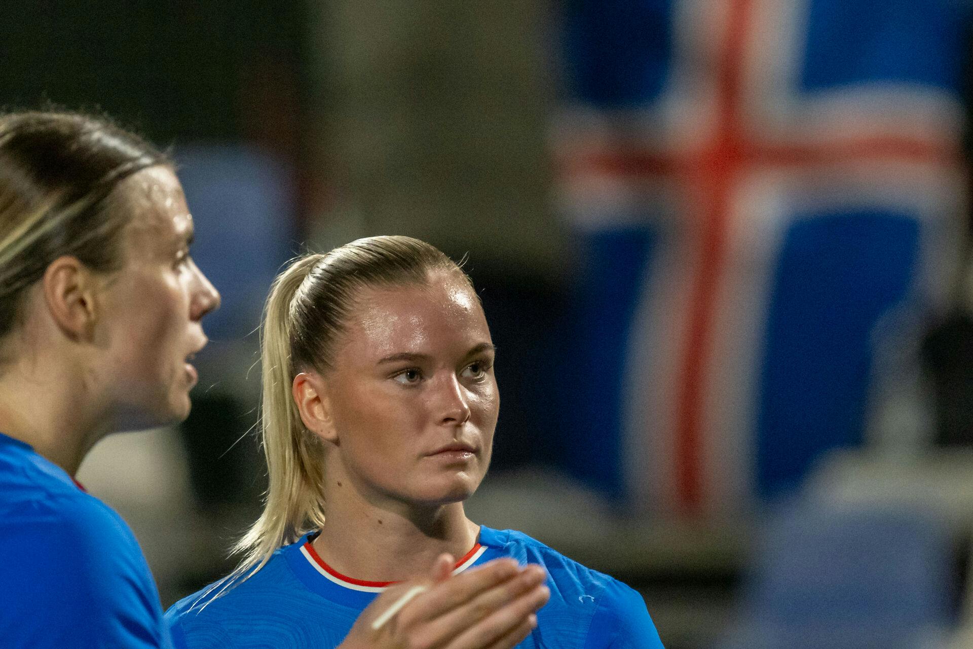 San Pedro del Pinatar, Spain, december 2nd 2024: Hafrún Rakel Halldórsdóttir (21 Iceland) after the Friendly match between Denmark and Iceland at Pinatar Arena in San Pedro del Pinatar, Spain (Andres Lopez Sheridan / SPP) (Photo by Andres Lopez Sheridan / SPP/Sipa USA)