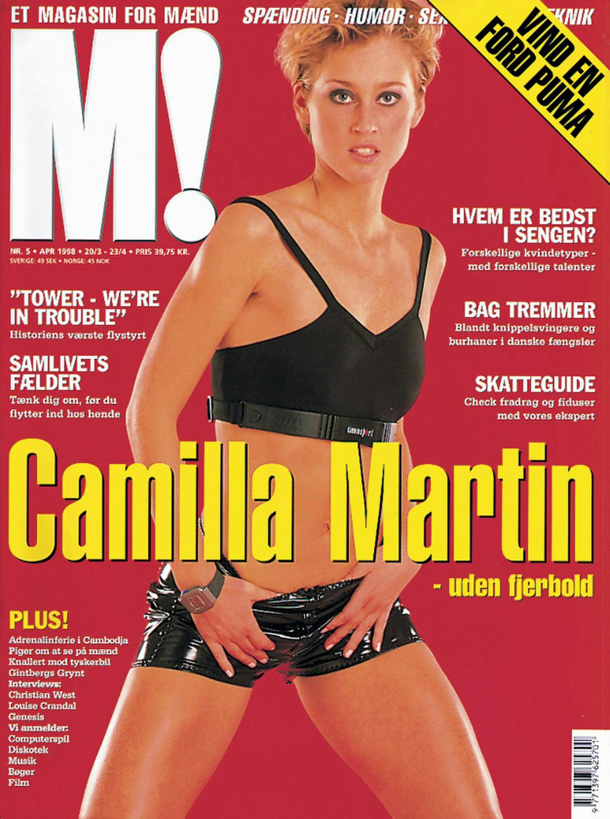 Camilla Martin var på forsiden af M! i april 1998.