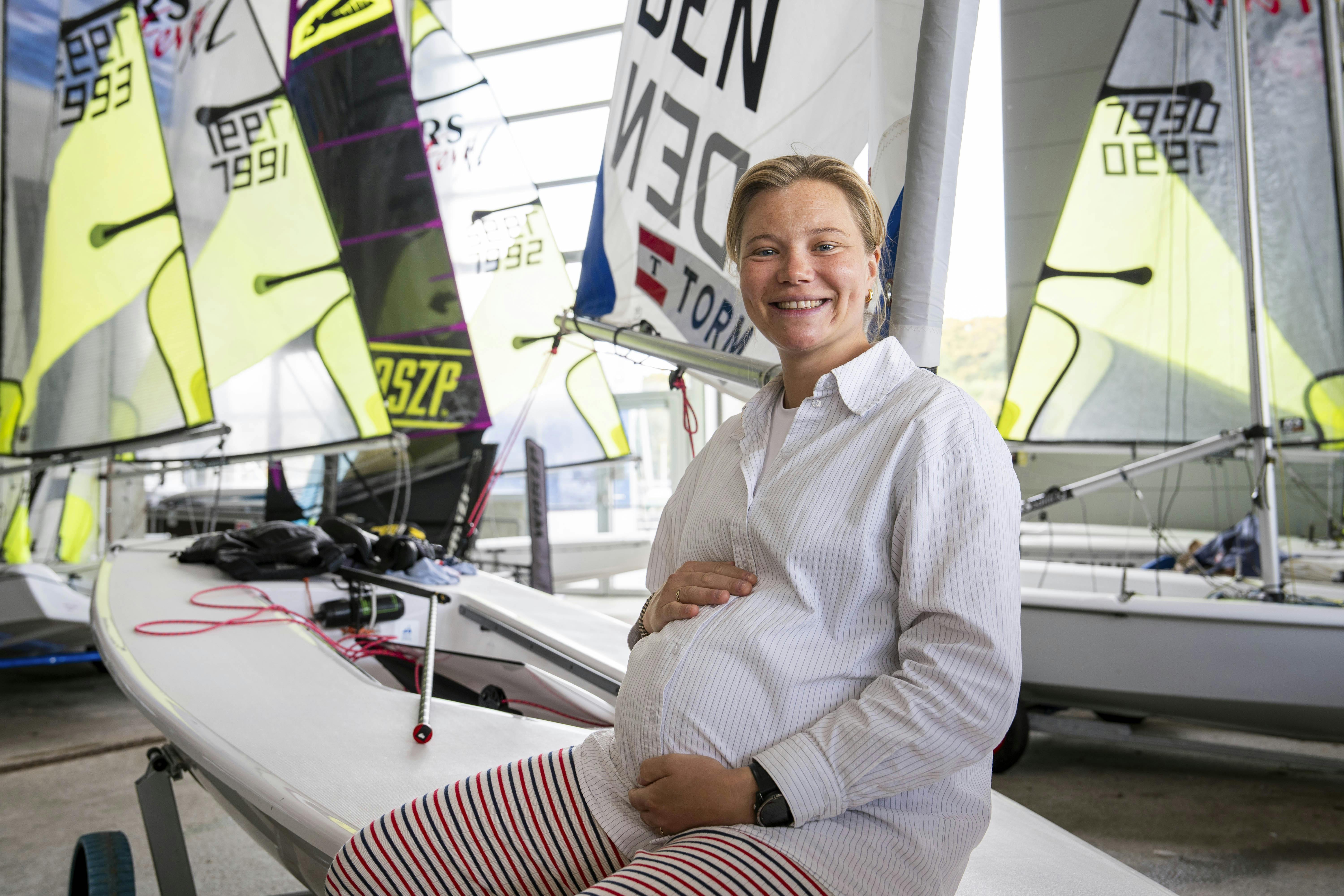 Anne-Marie Rindom kan føde når som helst.&nbsp;