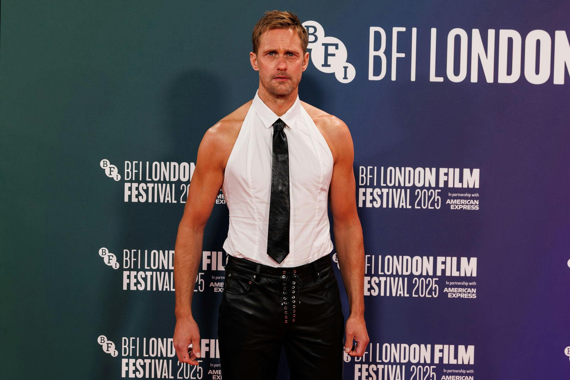 Alexander Skarsgard - BFI London Film Festival - Red carpet - UK Premiere of Pillion - Royal Festival Hall in London, UK on 18th October 2025, Credit:Manuela Langotsch / Avalon