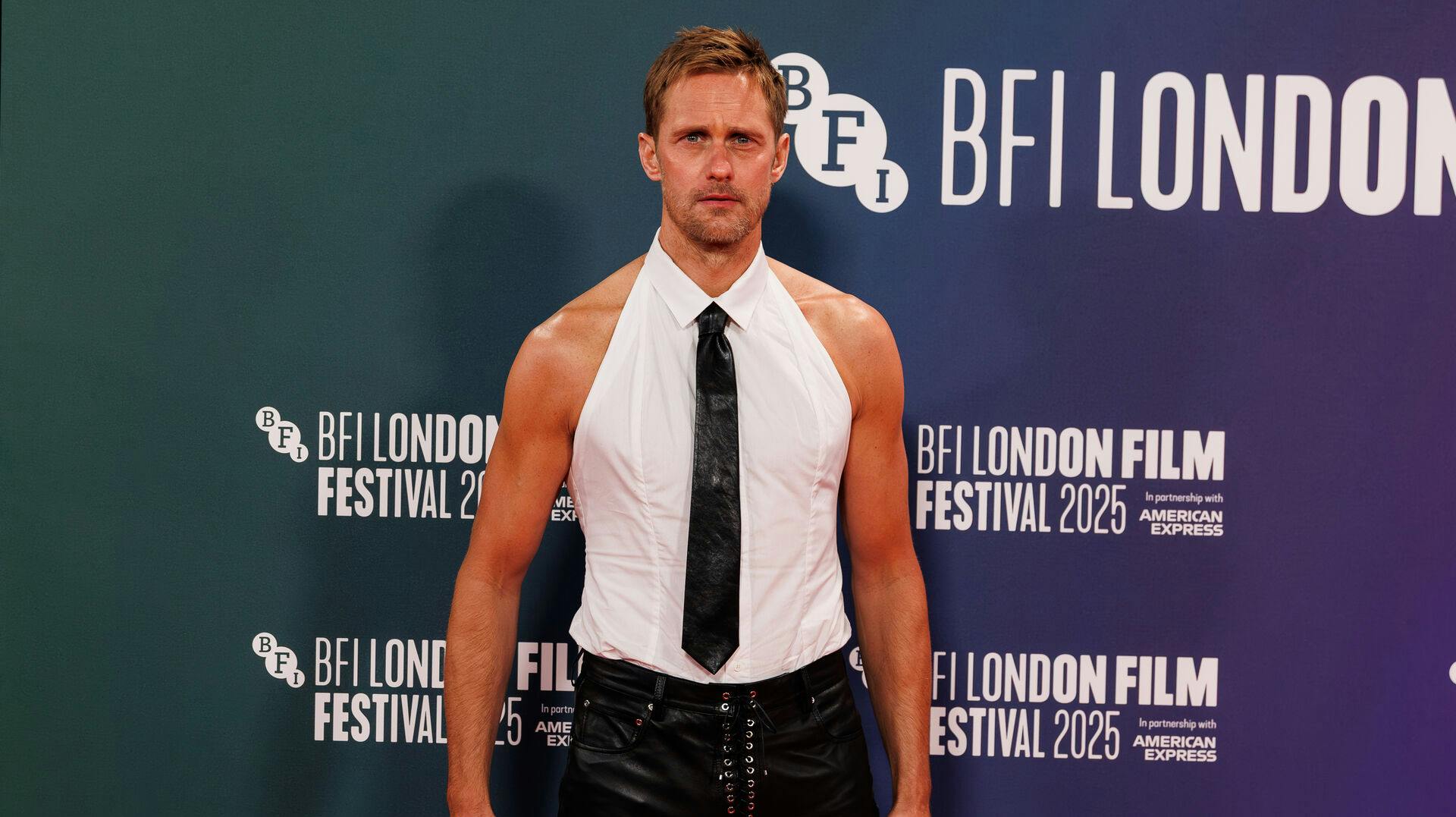 Alexander Skarsgard - BFI London Film Festival - Red carpet - UK Premiere of Pillion - Royal Festival Hall in London, UK on 18th October 2025, Credit:Manuela Langotsch / Avalon