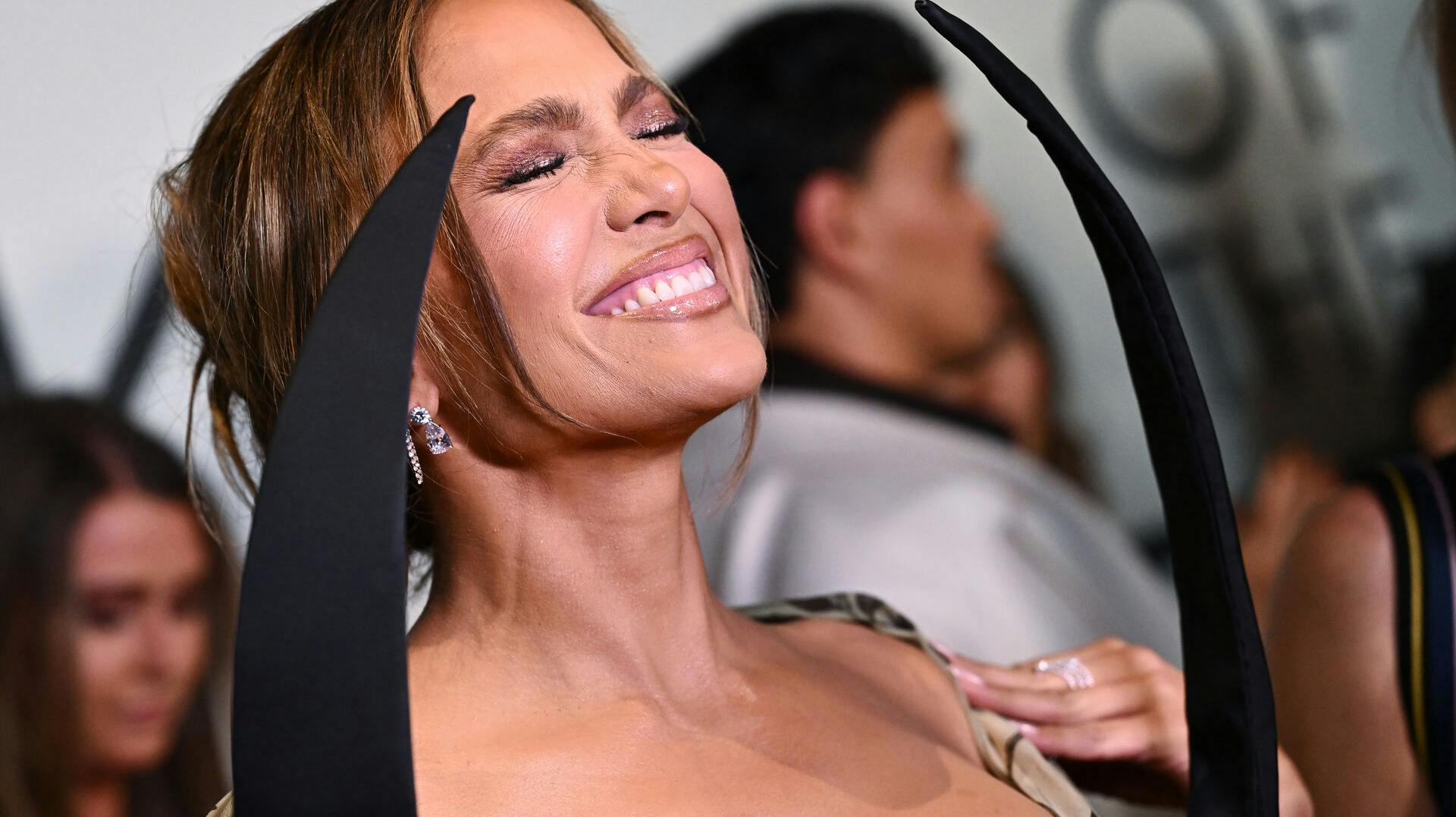 Jennifer Lopez attends the special screening of "Kiss of the Spider Woman" at The Shed on Monday, Oct. 6, 2025, in New York. (Photo by Evan Agostini/Invision/AP)