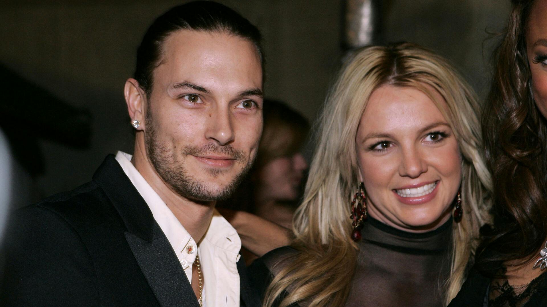FILE - Britney Spears, right, and her husband Kevin Federline arrive for a post Grammy party in Beverly Hills, Calif., on Feb. 8, 2006. (AP Photo/Danny Moloshok, File)