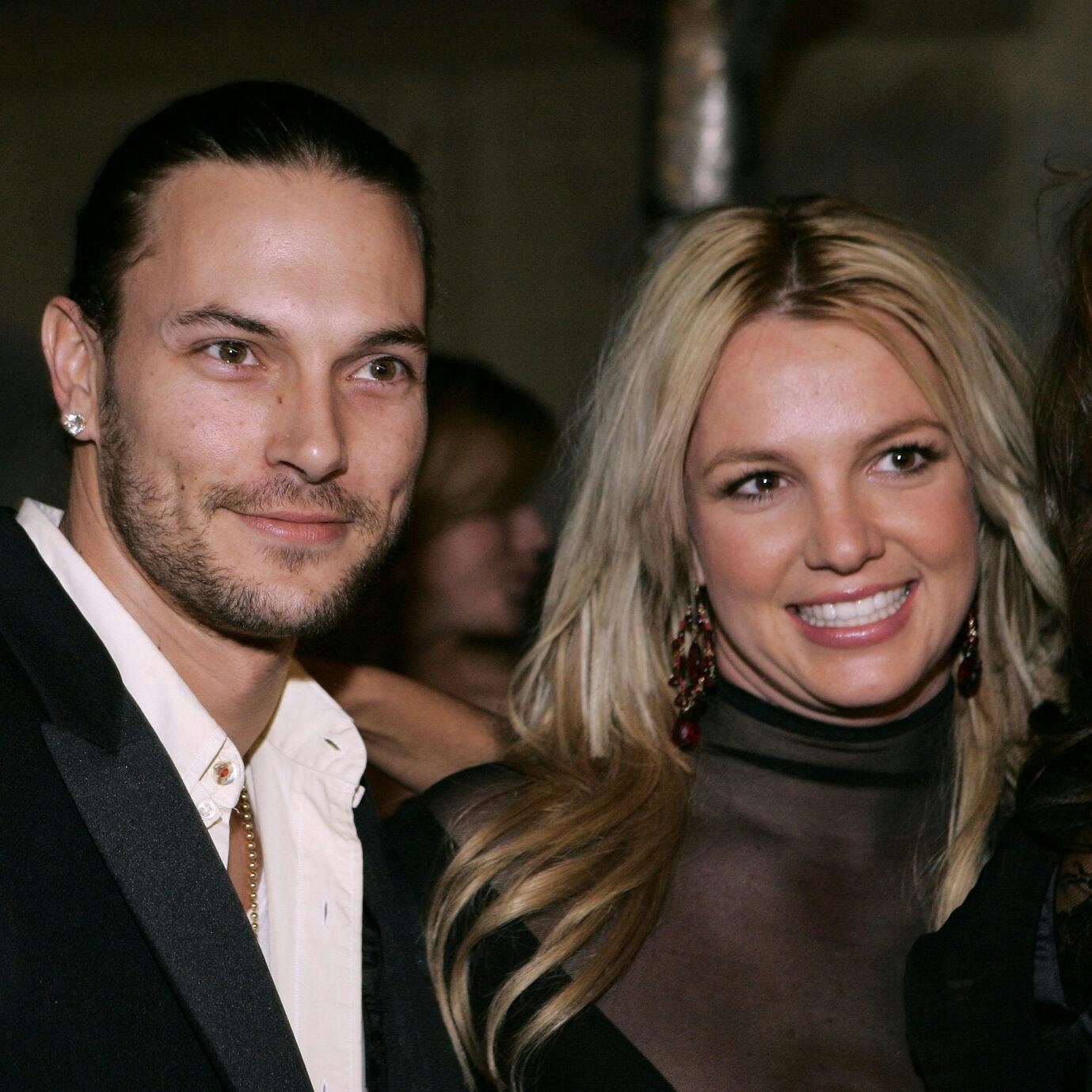 FILE - Britney Spears, right, and her husband Kevin Federline arrive for a post Grammy party in Beverly Hills, Calif., on Feb. 8, 2006. (AP Photo/Danny Moloshok, File)