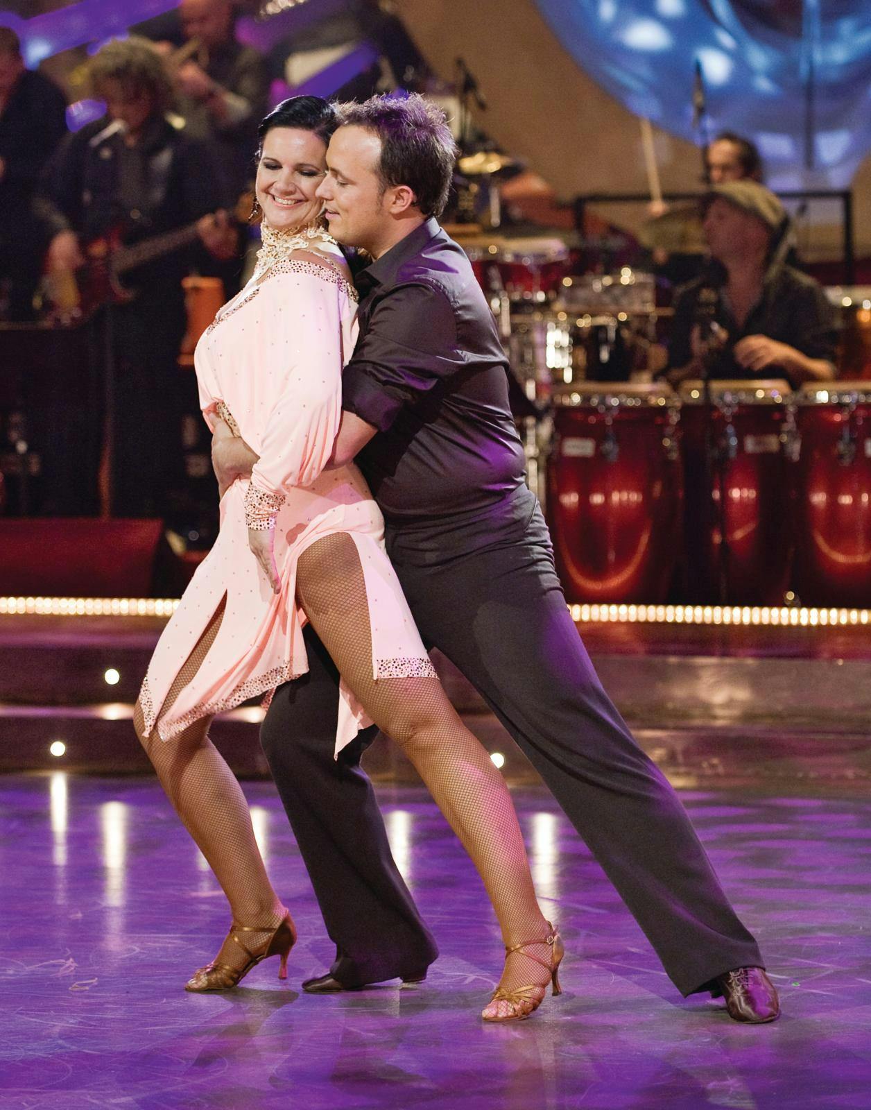 Anne-Mette Rasmussen og Thomas Evers Poulsen dansede sammen i "Vild med dans" i 2008.