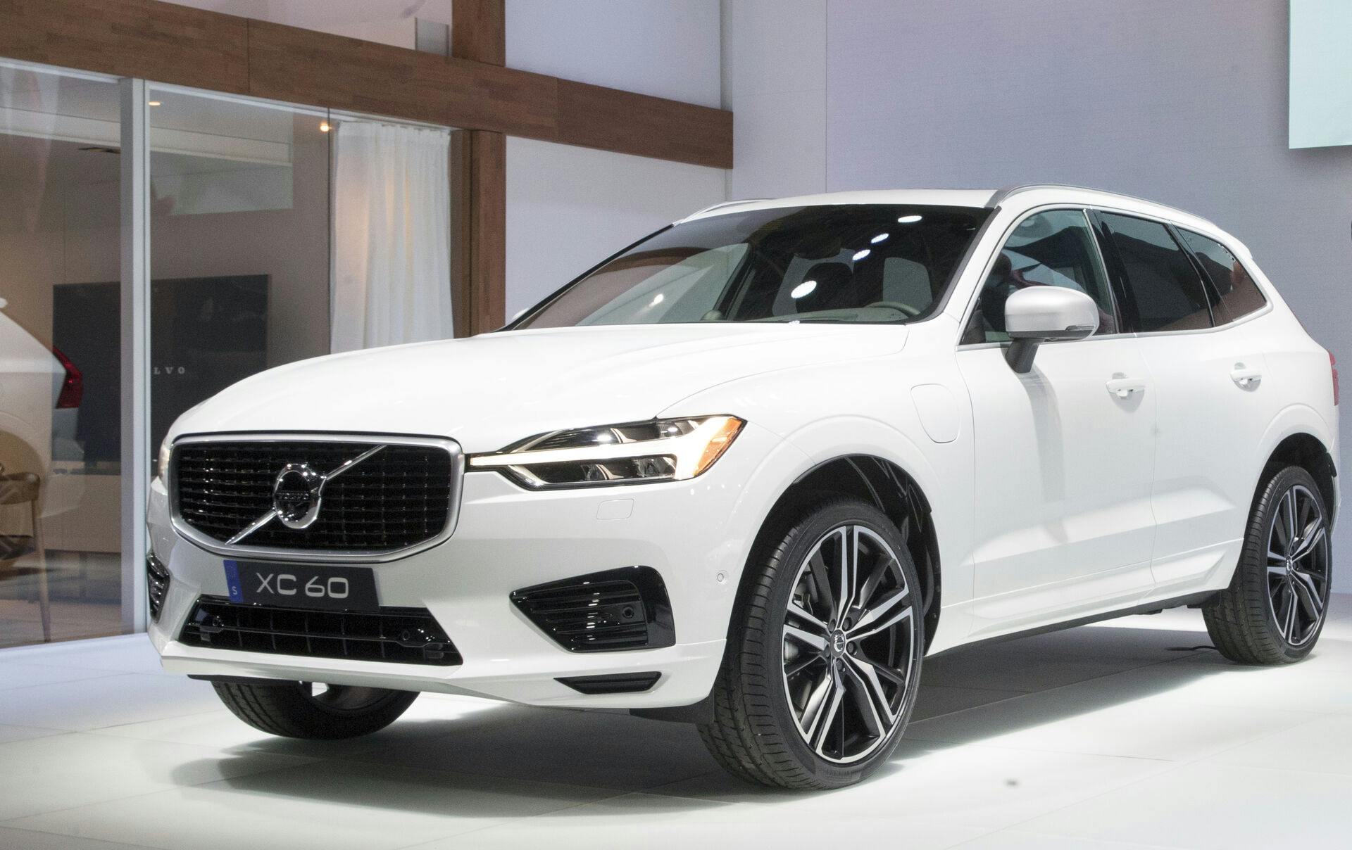 FILE - In this April 12, 2017, file photo, the Volvo XC60 is shown during a media preview at the New York International Auto Show, at the Jacob Javits Center in New York. (AP Photo/Mary Altaffer, File)