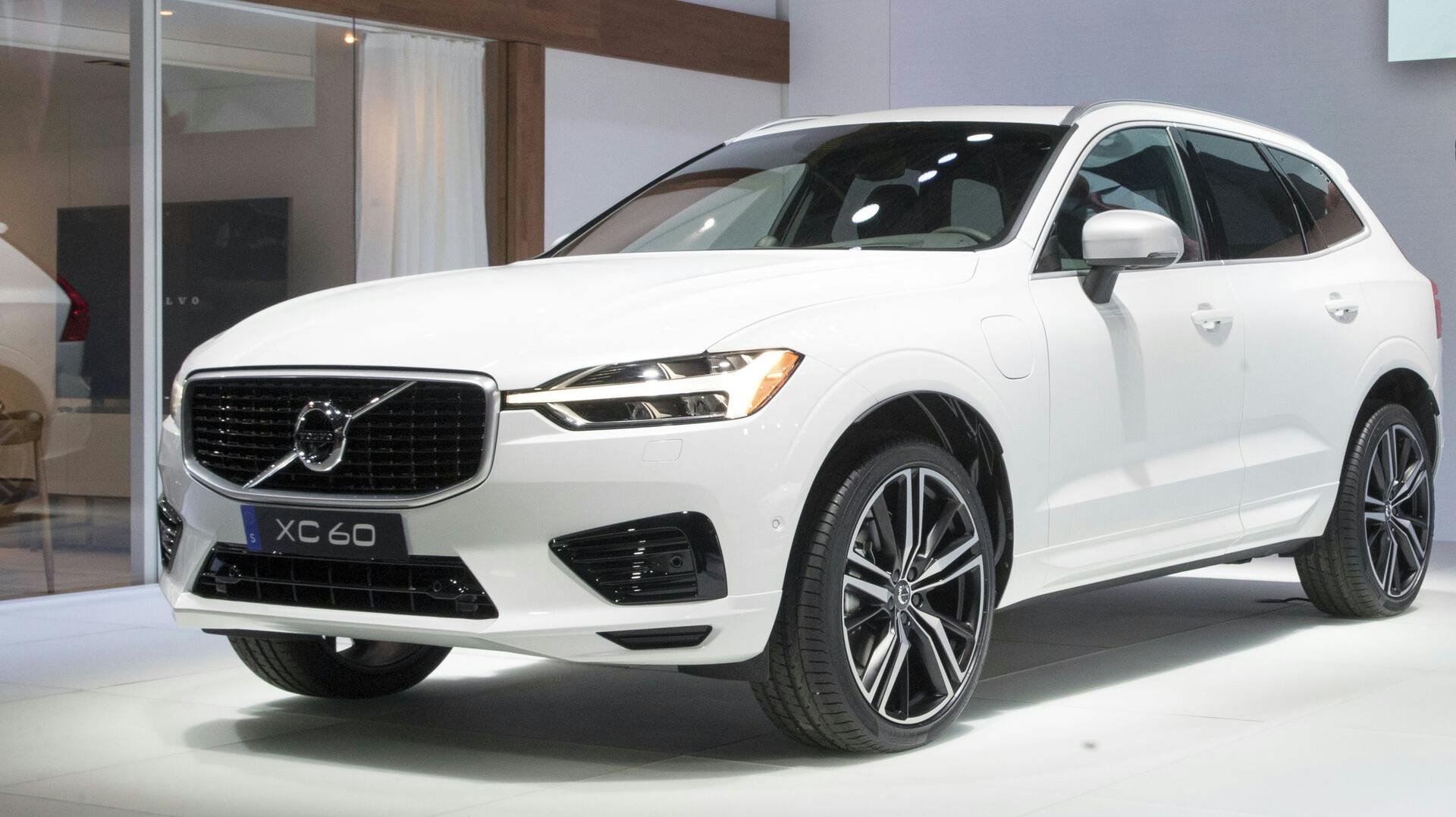 FILE - In this April 12, 2017, file photo, the Volvo XC60 is shown during a media preview at the New York International Auto Show, at the Jacob Javits Center in New York. (AP Photo/Mary Altaffer, File)