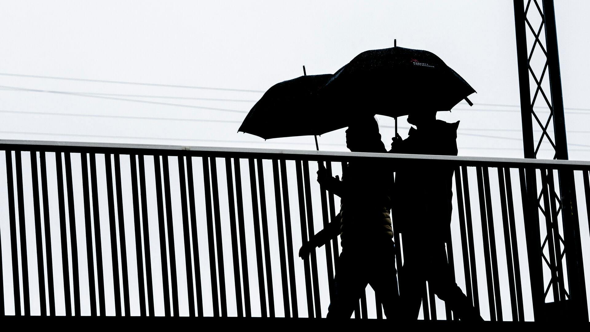 Regn ved Langebro i København, torsdag den 30. marts 2023.. (Foto: Mads Claus Rasmussen/Ritzau Scanpix)
