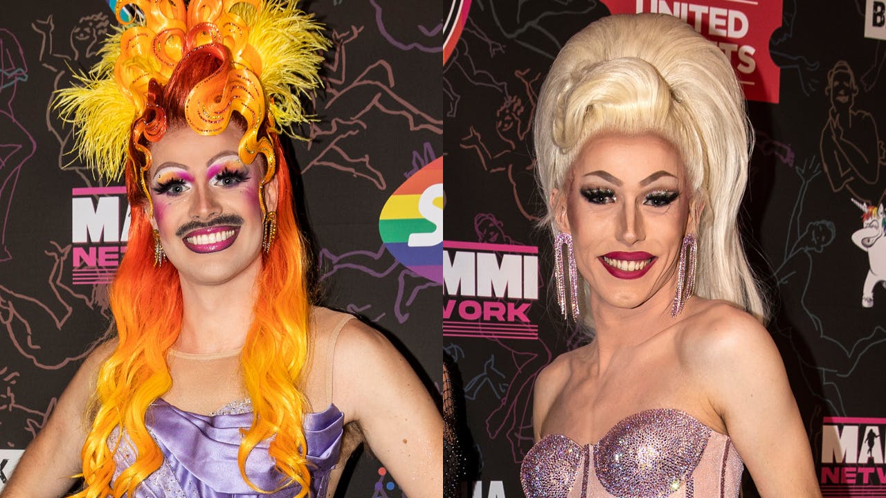 Mizz Privileze og Diana Diamond til Rainbow Awards 2023.