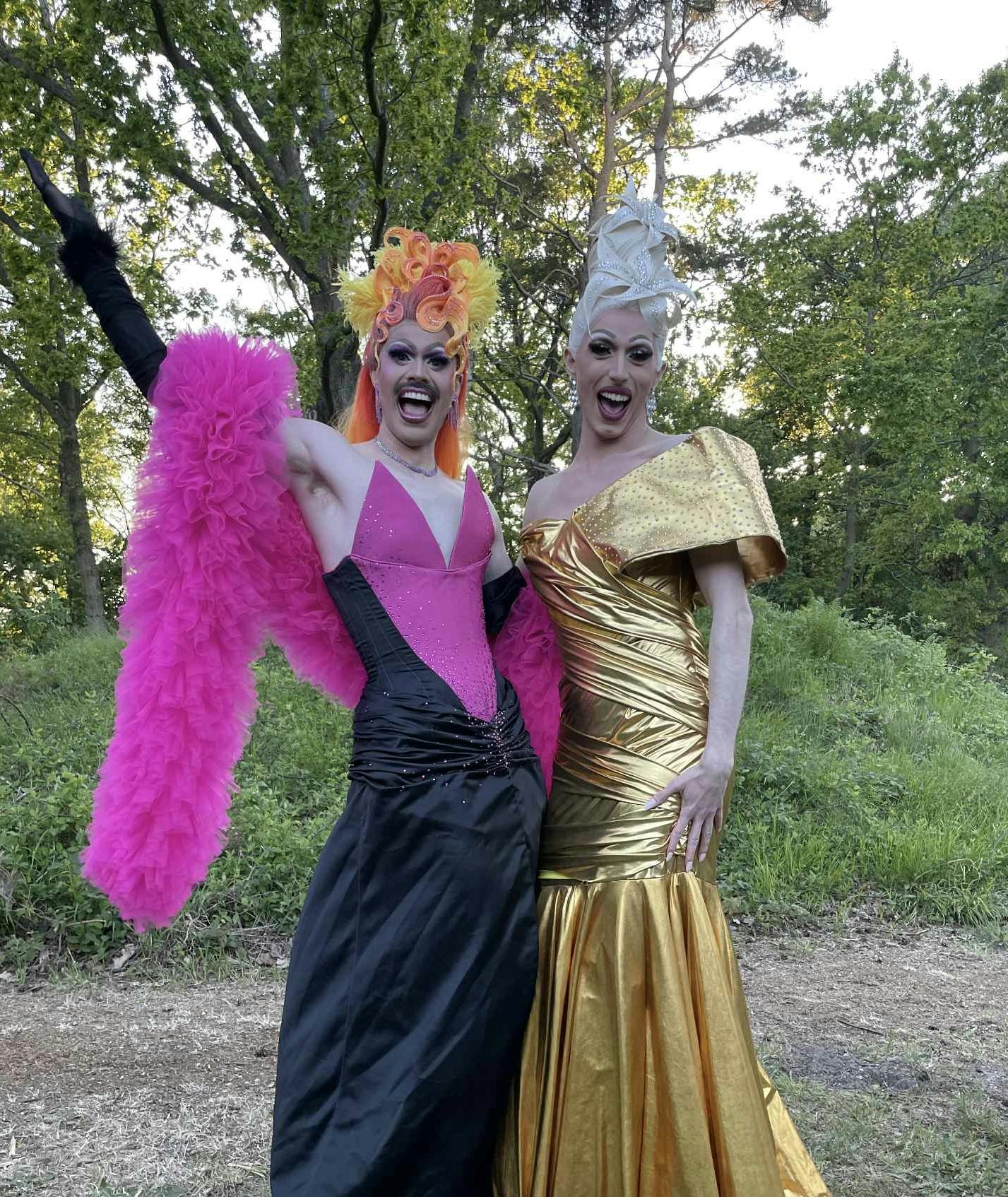 Mizz Privileze og Diana Diamond i "Døm vores forhold", hvor de spillede et par, men siden kom ind som dragqueens og dømte de andre deltagere.