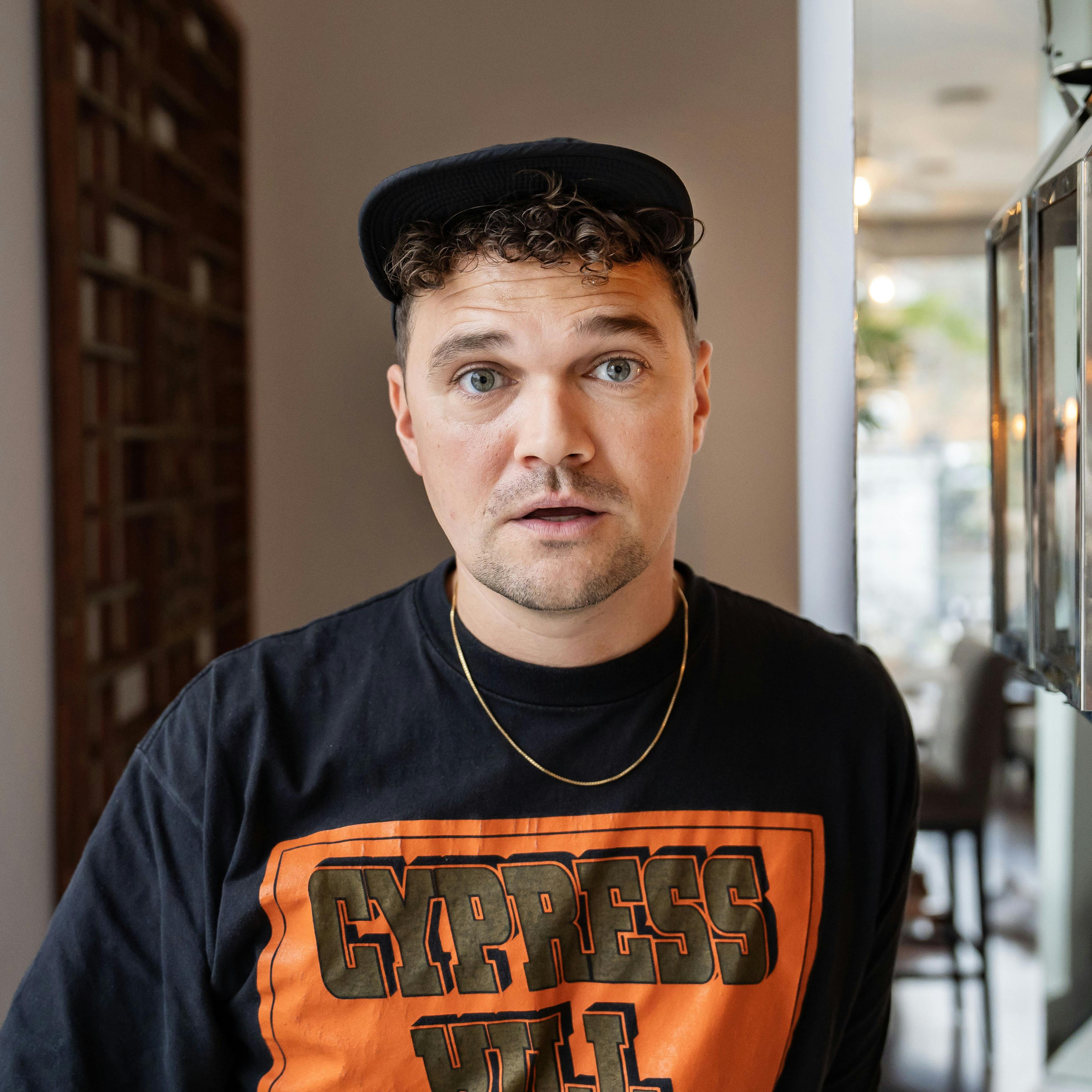 OPGAVE: Pressemøde på ny sæson af LOL: Den der ler sidst.Her Ruben SøltoftSTED: NimbJOURNALIST: Karian Didriksen, Nicklas LagerstorfFOTOGRAF: © Hanne Juul/ Aller Foto & VideoDATO: 2024110