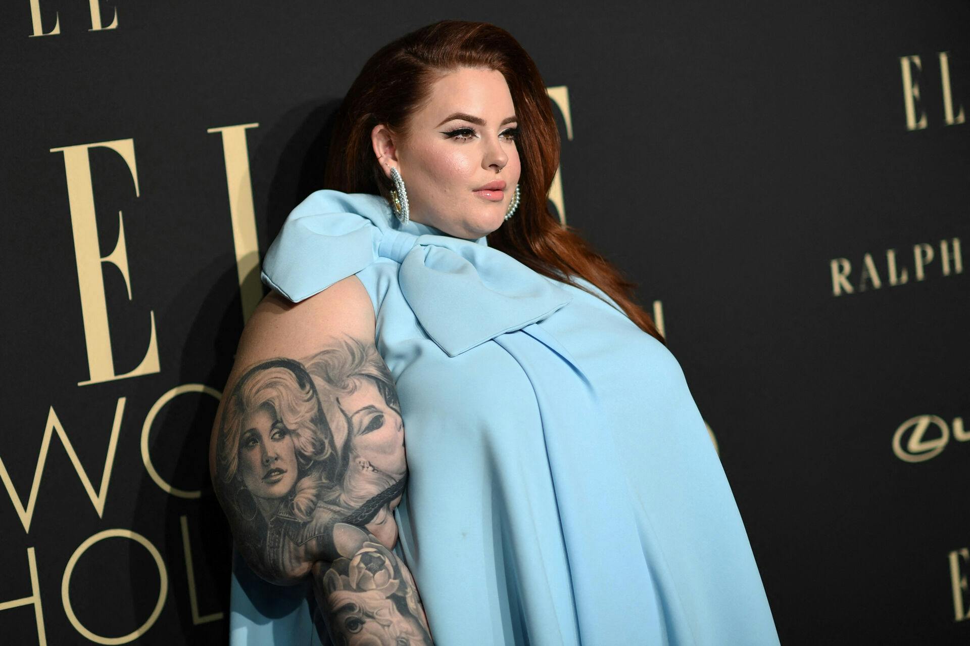 US model Tess Holliday arrives for the 26th annual ELLE Women in Hollywood Celebration in Beverly Hills, California, on October 14, 2019. VALERIE MACON / AFP