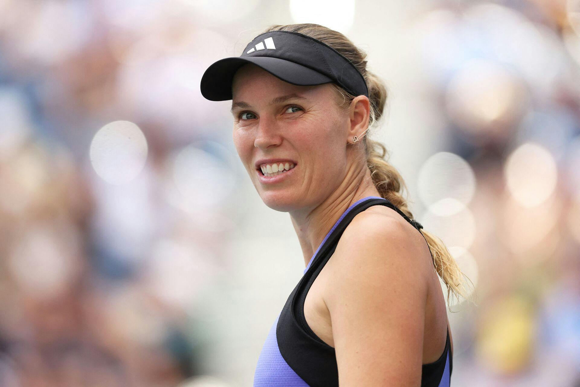 Caroline Wozniacki langede tirsdag aften ud efter TV 2's tennisekspert Peter Bastiansen.