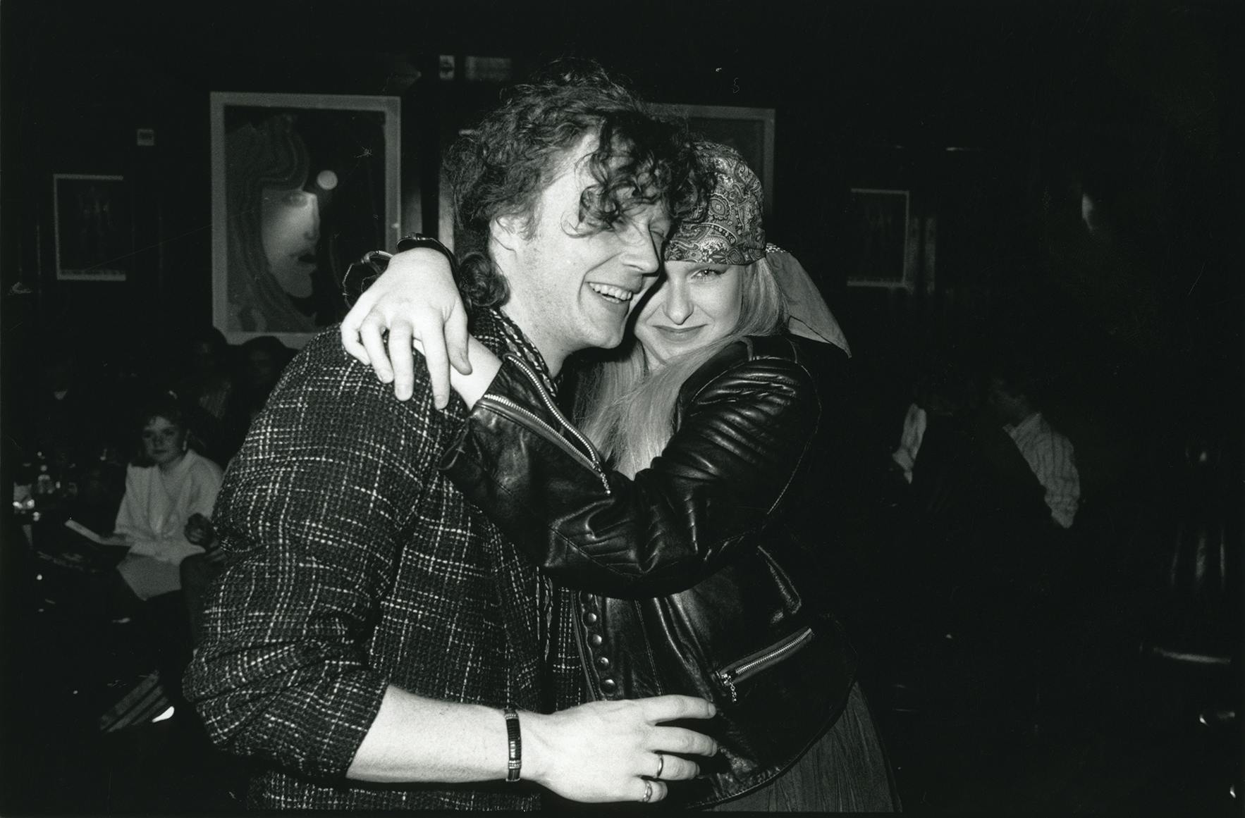 Sangerne Thomas Helmig og Sanne Salomonsen, 1989.