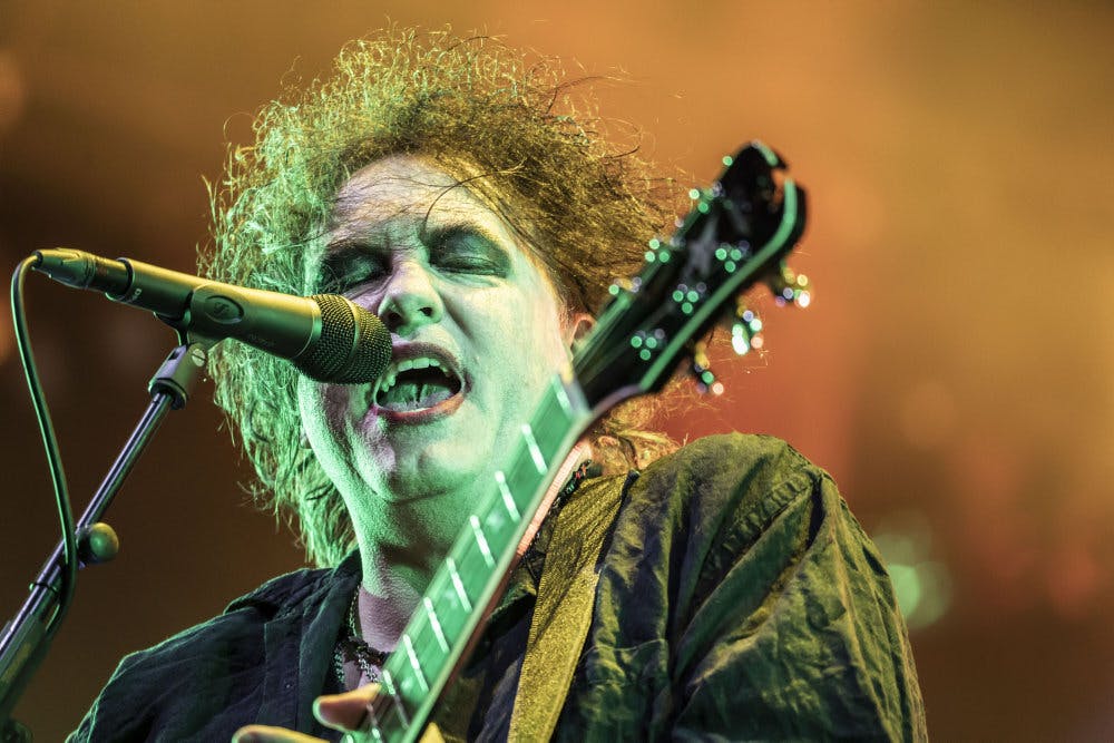 The Cure med Robert Smith i spidsen lukkede Orange Scene på Roskilde Festival i 2019. Næste år gæster de igen festivalen. (Arkivfoto). - Foto: Maria Albrechtsen Mortensen/Ritzau Scanpix&nbsp;