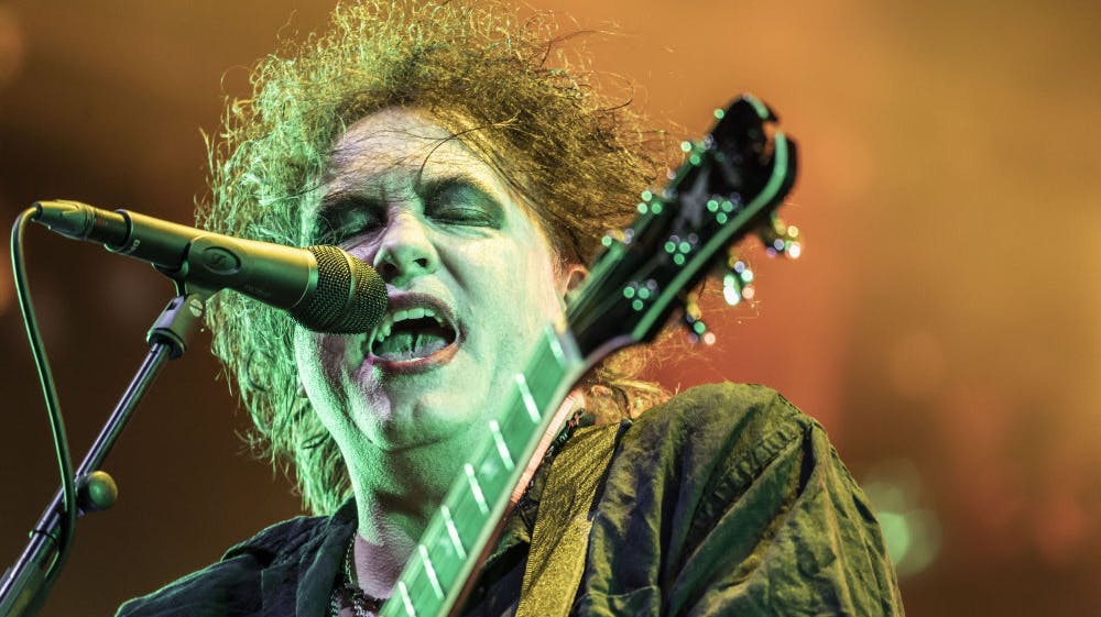 The Cure med Robert Smith i spidsen lukkede Orange Scene på Roskilde Festival i 2019. Næste år gæster de igen festivalen. (Arkivfoto). - Foto: Maria Albrechtsen Mortensen/Ritzau Scanpix 