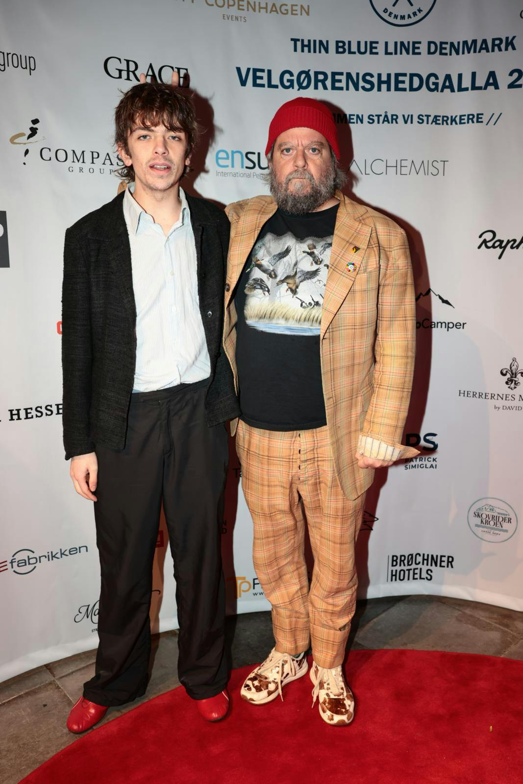 Anders Lund Madsen havde taget sin 24-årige søn, Storm, med til arrangementet.