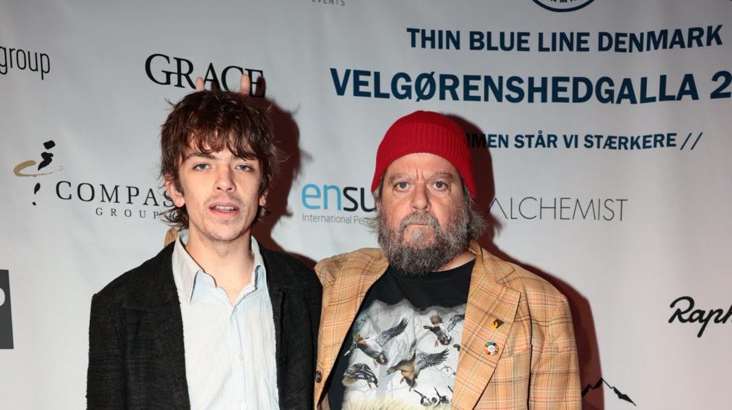 Anders Lund Madsen havde taget sin 24-årige søn, Storm, med til arrangementet.