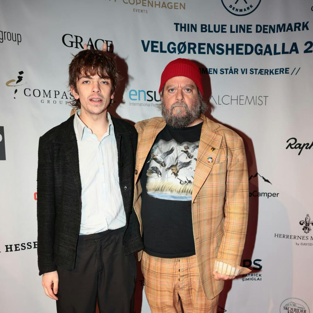 Anders Lund Madsen havde taget sin 24-årige søn, Storm, med til arrangementet.