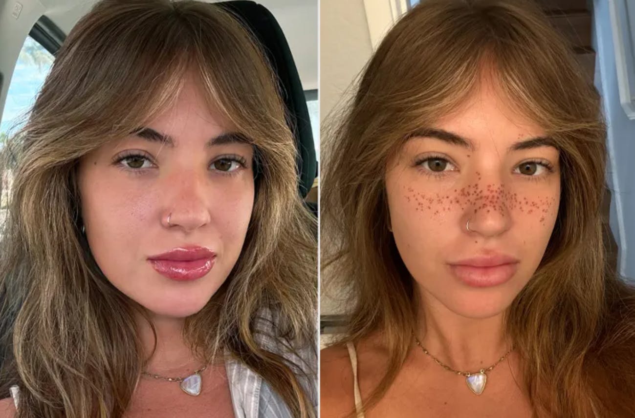 En amerikansk influencer får ikke mange pæne ord med på vejen, efter hun valgte at få tatoveret fregner i sit ansigt.&nbsp;