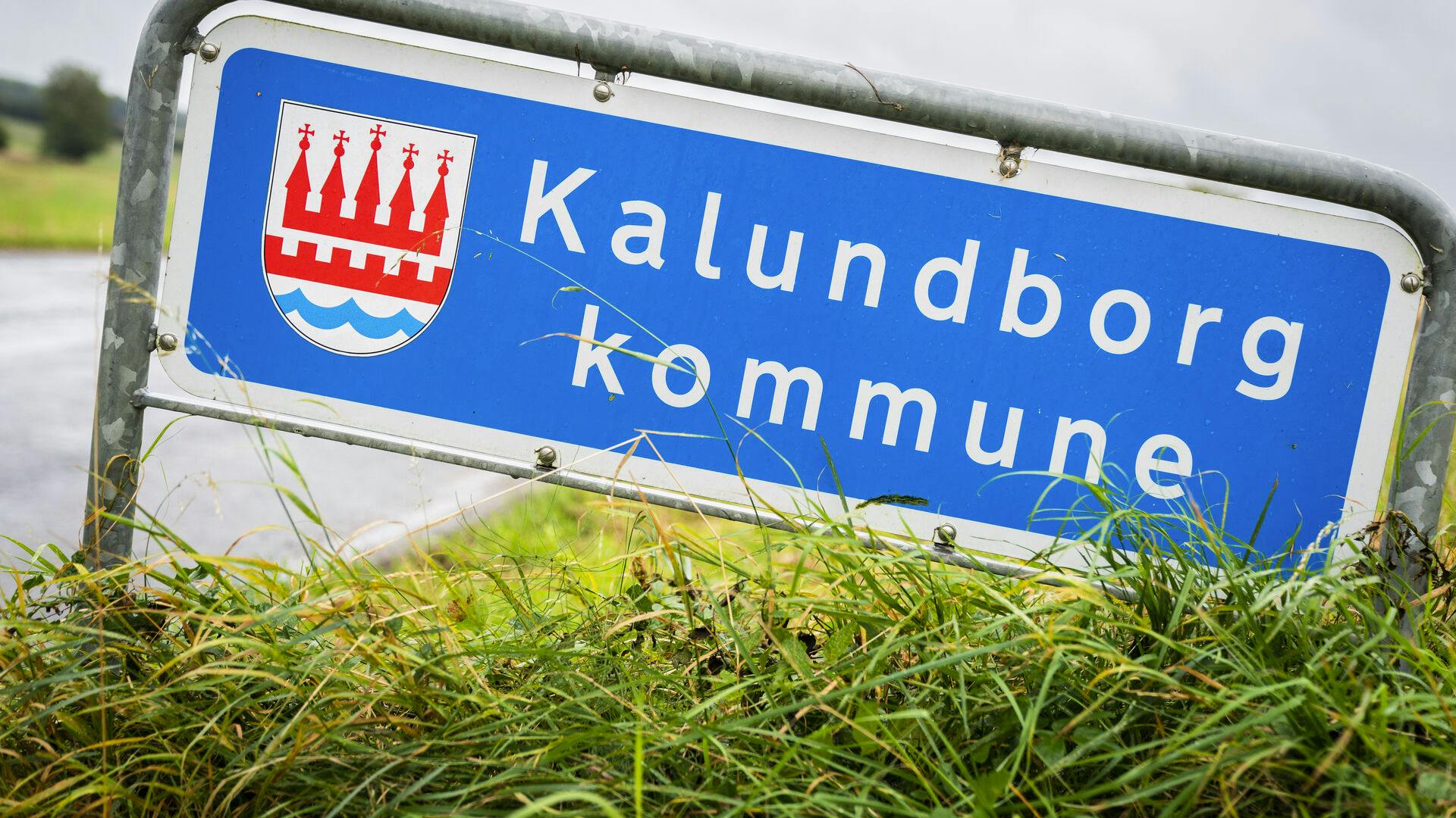 Kalundborg Kommune-skilt i Kalundborg, torsdag den 23. september 2021.. (Foto: Ida Marie Odgaard/Ritzau Scanpix)