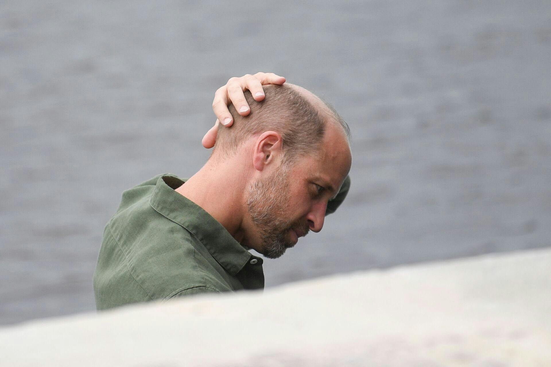 Britain's Prince William, Prince of Wales, arrives at Paqueta Island to meet its residents in Rio de Janeiro, Brazil on November 4, 2025. Prince William visits Brazil to host the Earthshot Prize awards and to attend the UN COP30 climate summit on behalf of Britain's King Charles. (Photo by Daniel RAMALHO / AFP)