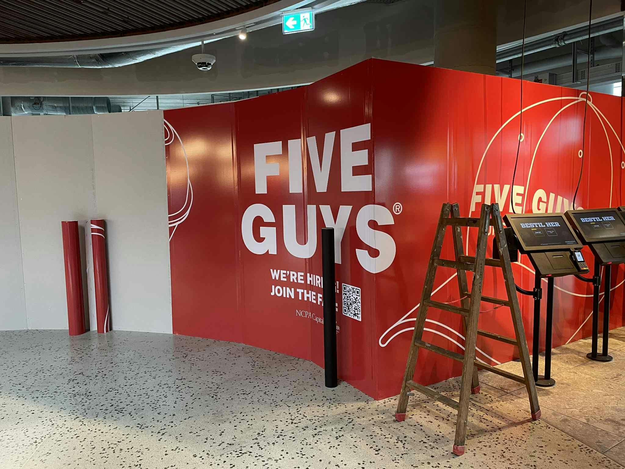 Five Guys åbner i afdelingen "Kajen" i Fisketorvet.&nbsp;