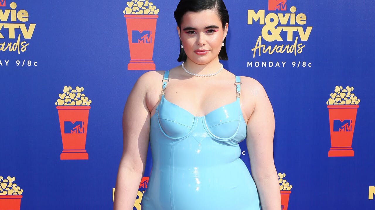 US model Barbie Ferreira arrives for the 2019 MTV Movie & TV Awards at the Barker Hangar in Santa Monica on June 15, 2019. The 2019 MTV Movie & TV Awards will air on June 17. Jean-Baptiste LACROIX / AFP