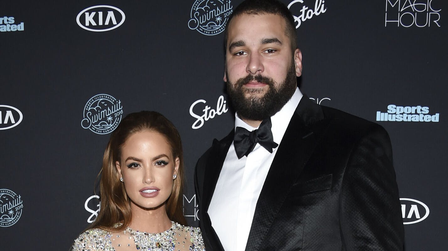 Haley og Matt Kalil i 2018. 