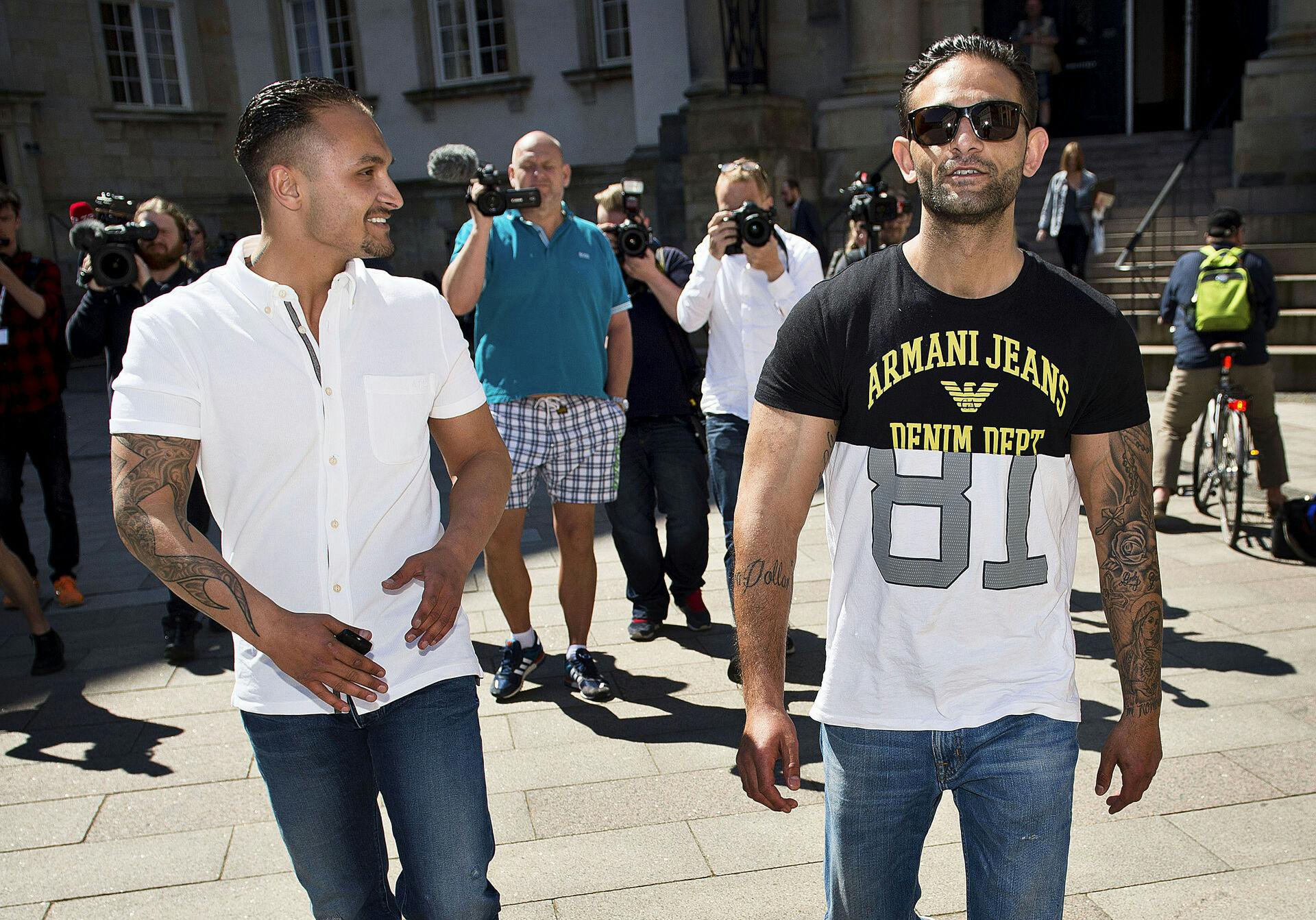 Gimi Levakovics søn Santino (tv.) og Jimmi Levakovic (th.) tilbage i 2018.