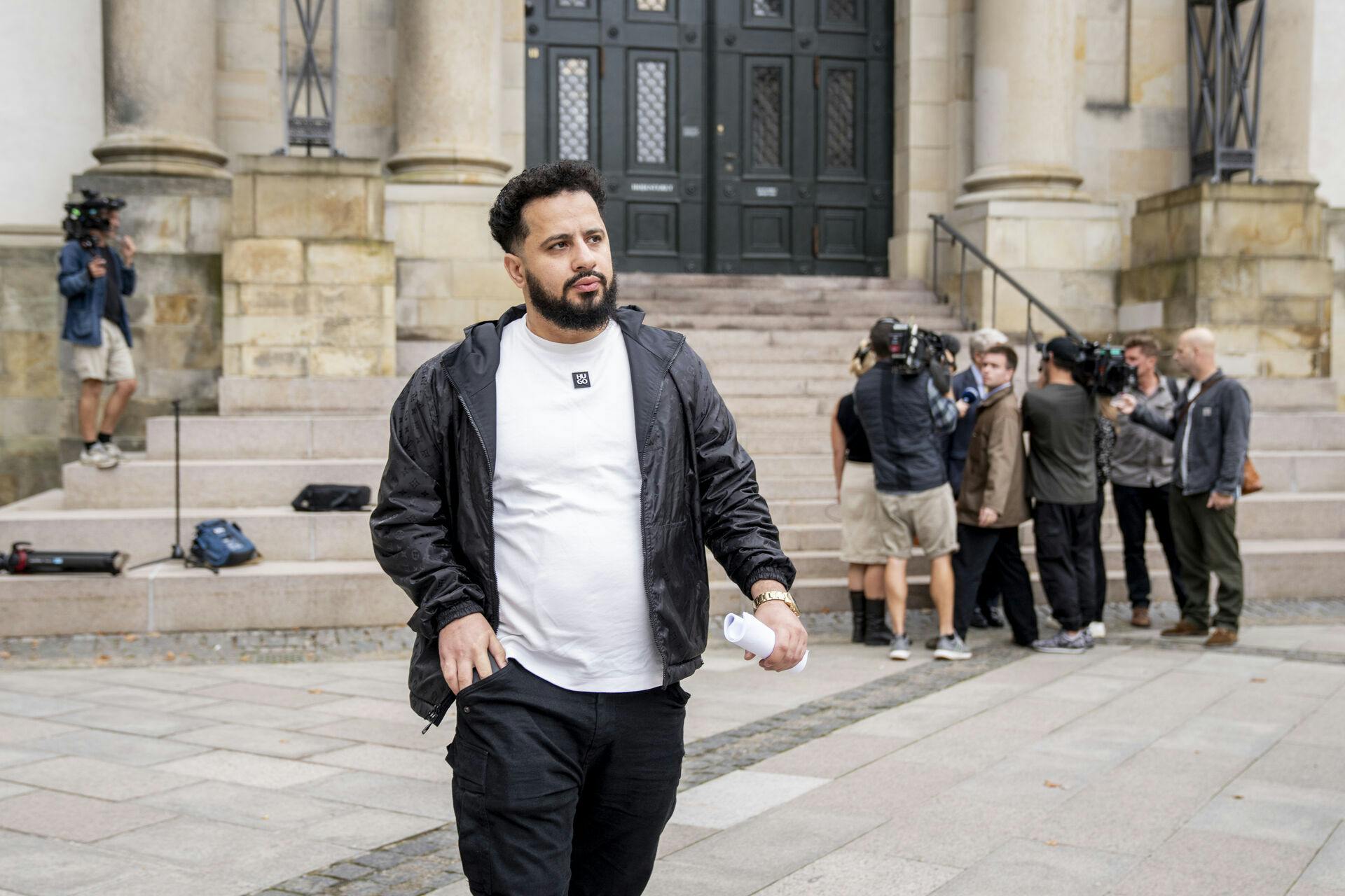 Ahmed Samsam efter Højesterets dom tilbage i september. Nu er han igen, igen kommet i karambolage med politiet.