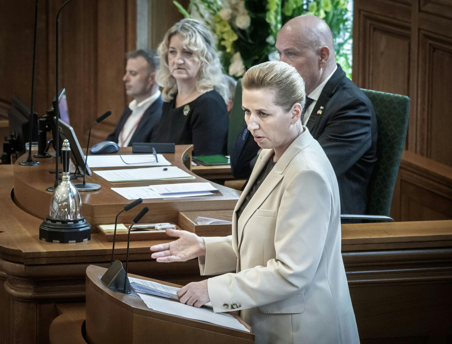 Statsminister Mette Frederiksen kom med et forkert tal i sin åbningstale i oktober.