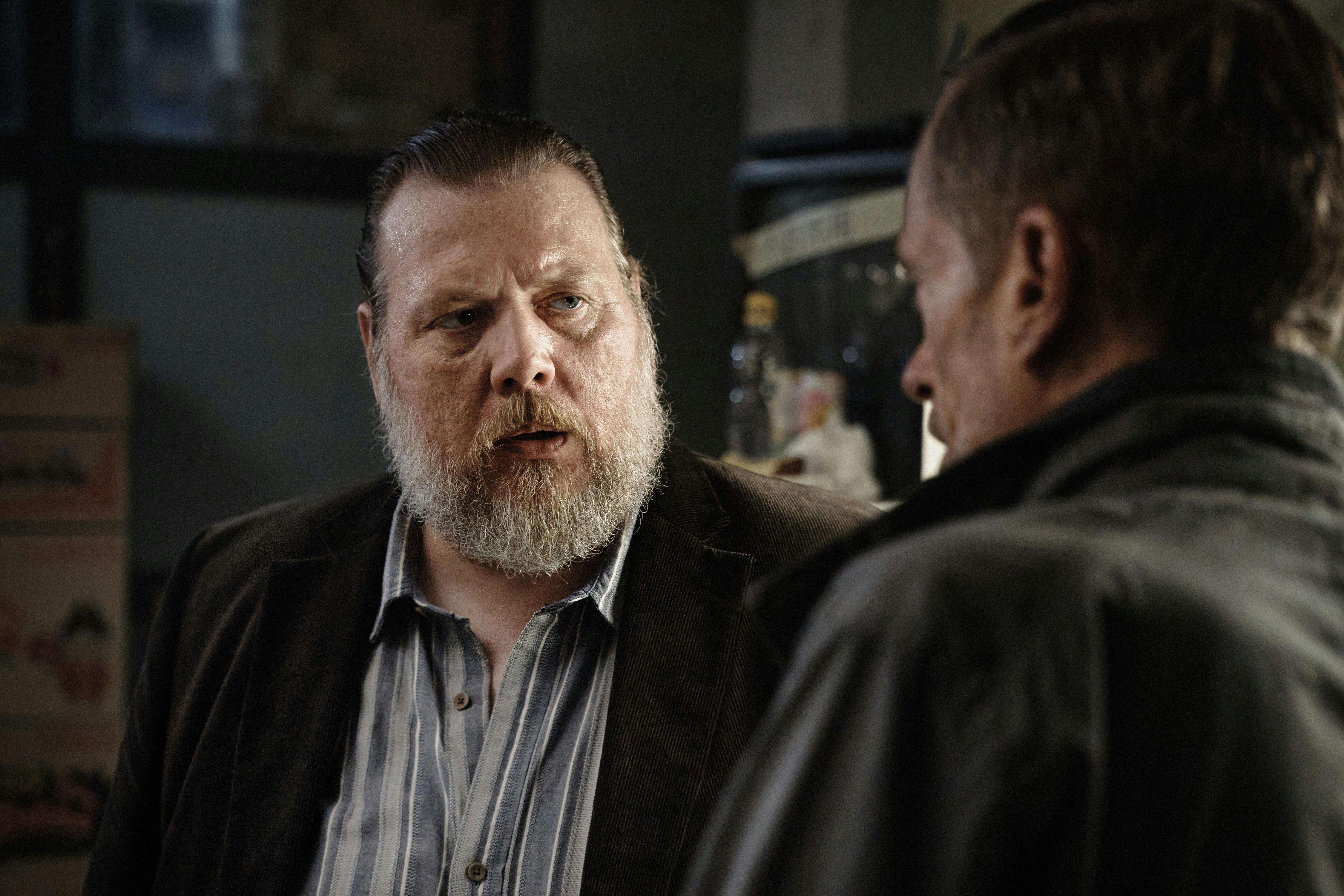 The Legend. (L to R) Nicolas Bro as Folke and Dan Boie Kratfeldt as Niko in The Legend. Cr. Courtesy of Netflix © 2024