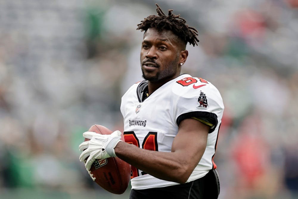 Antonio Brown, der har vundet Super Bowl med Tampa Bay Buccaneers, har ikke spillet i NFL siden 2022. (Arkivfoto). - Foto: Adam Hunger/Ritzau Scanpix