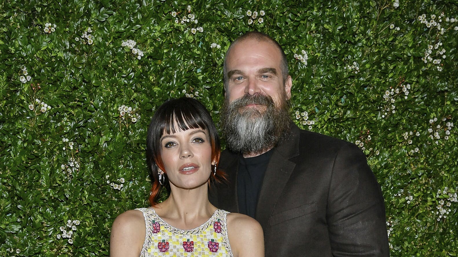 Lily Allen og David Harbour da alt fortsat var fryd og gammen.