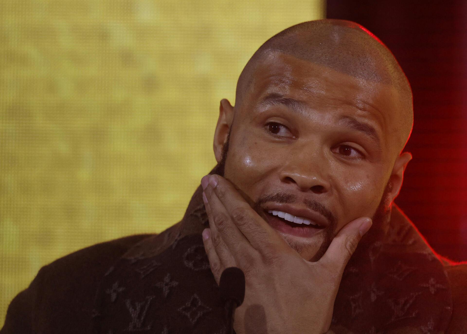 Chris Eubank Jr. skal snart være far til tvillingedrenge.