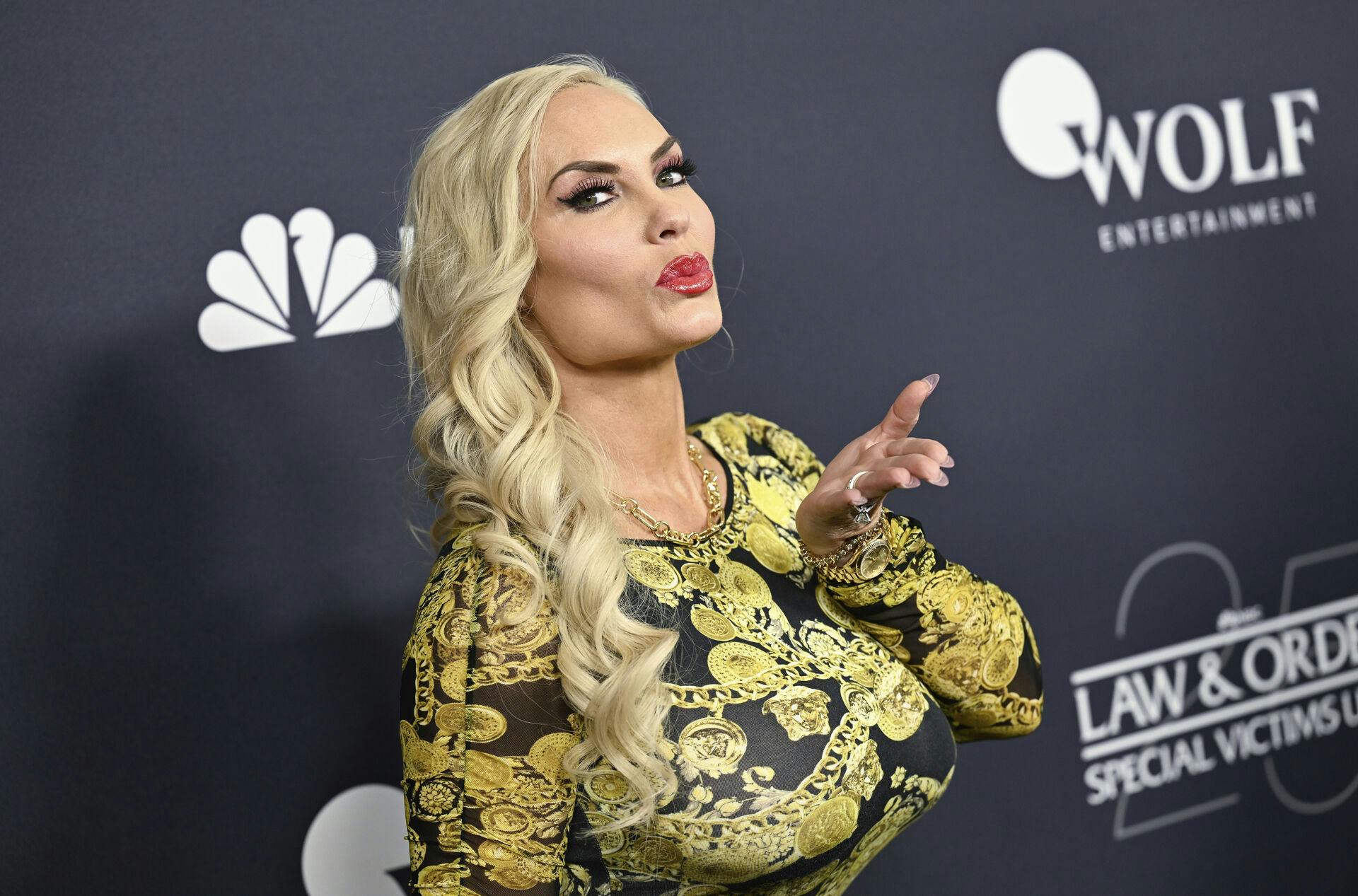 Nicole "Coco" Austin attends the "Law & Order: SVU" 25th anniversary celebration at Edge at Hudson Yards on Tuesday, Jan. 16, 2024, in New York. (Photo by Evan Agostini/Invision/AP)