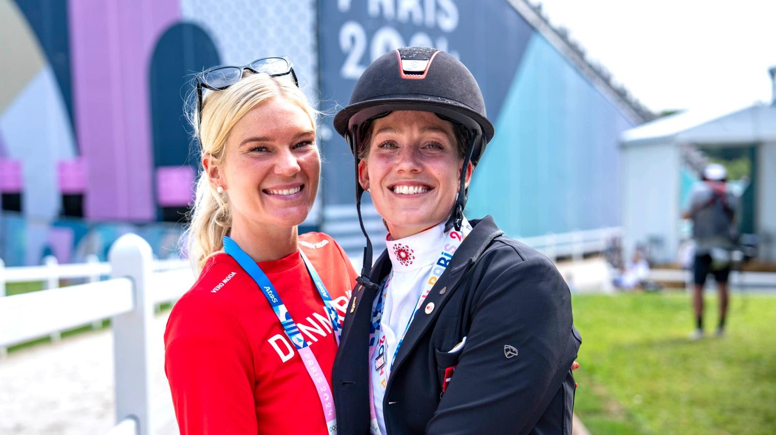 Cathrine og Rasmine Laudrup-Dufour blev forældre sammen for første gang tidligere i år.