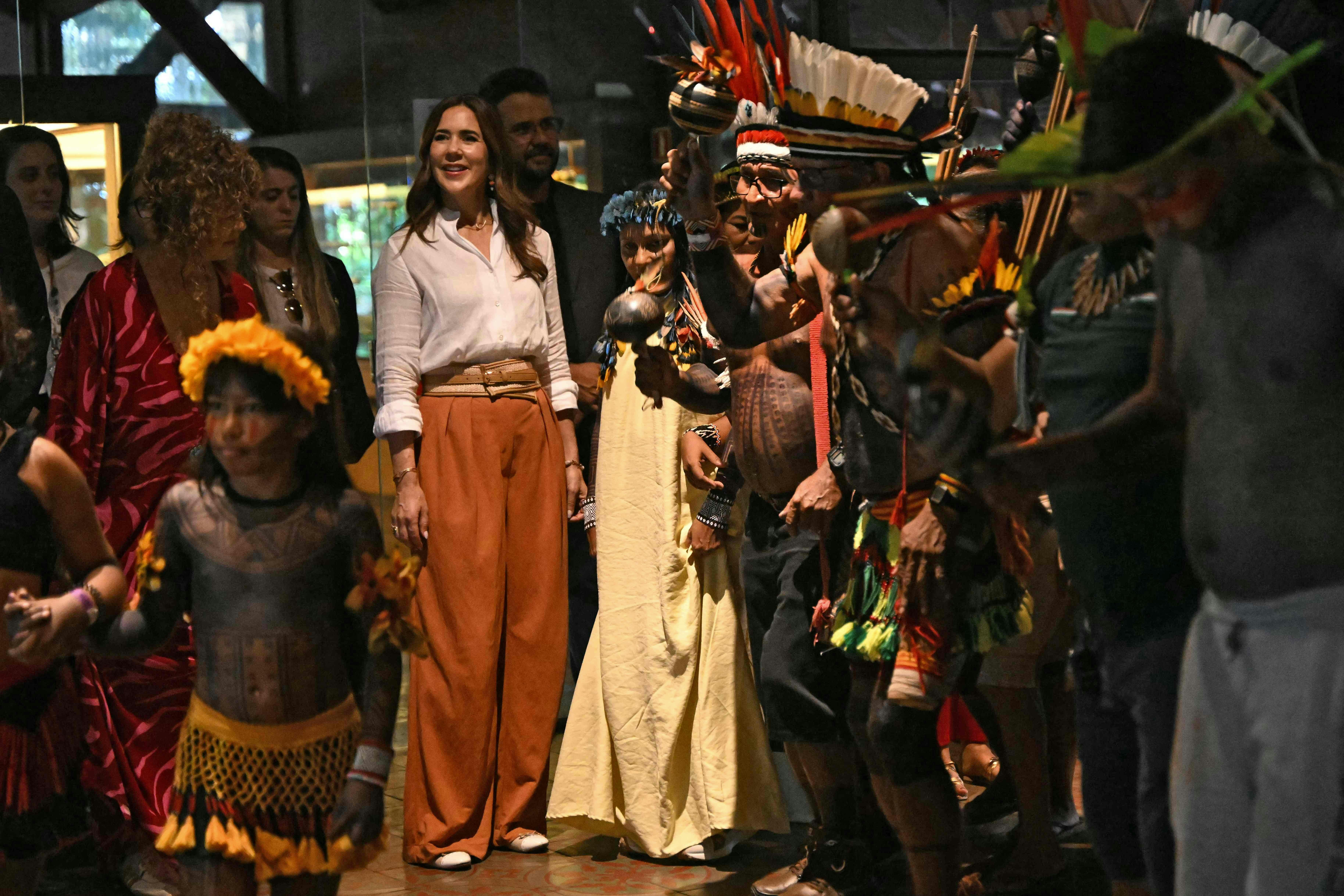 Smilet var stort, da dronning Mary skulle danse i Belém.
