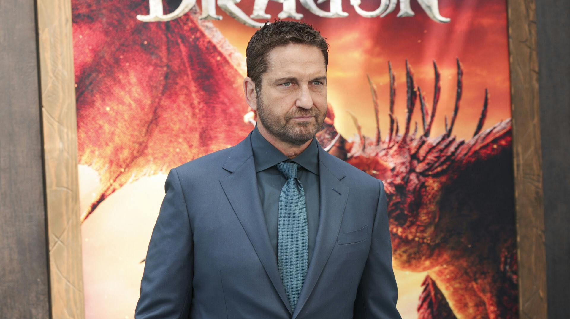 Gerard Butler arrives at the premiere of "How to Train Your Dragon" on Saturday, June 7, 2025, at Academy Museum of Motion Pictures in Los Angeles. (Photo by Andrew Park/Invision/AP)