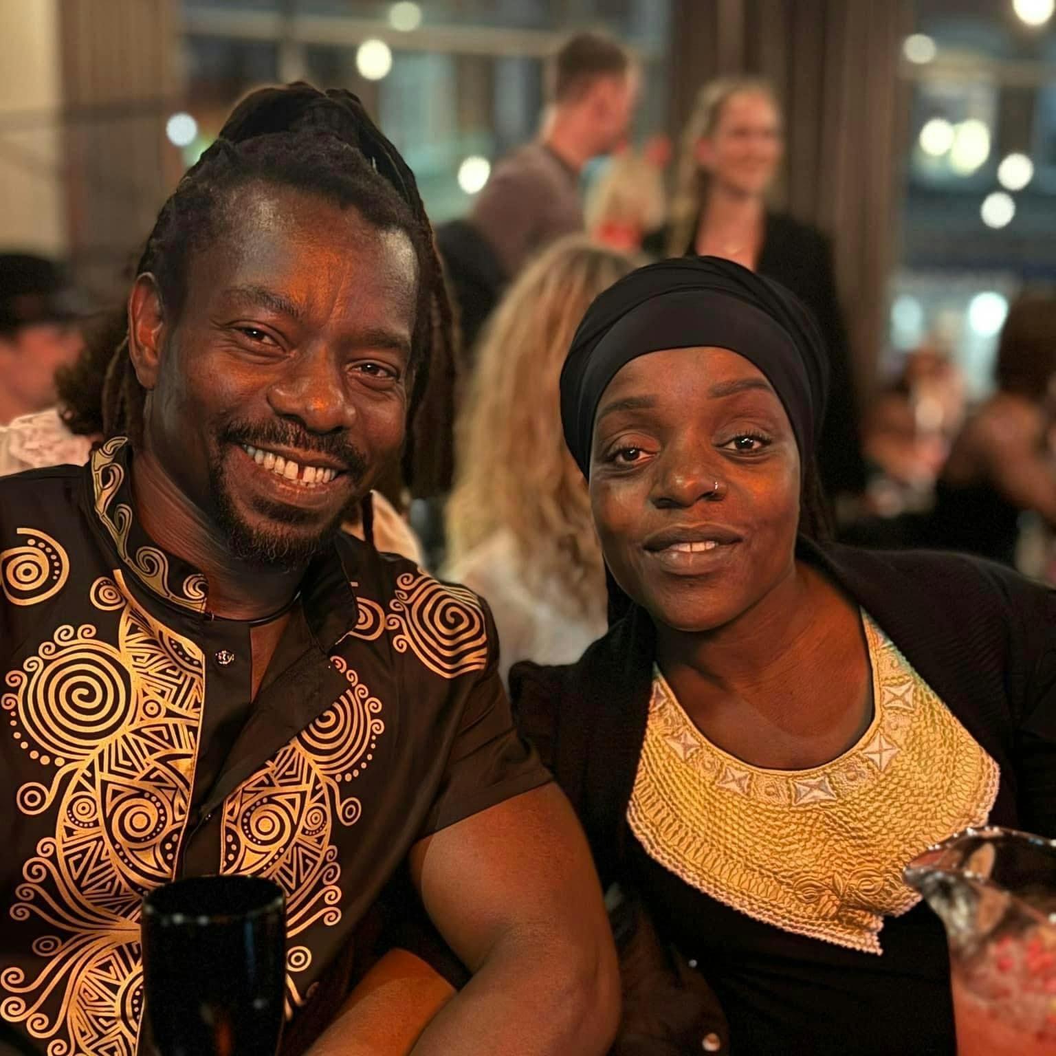 Beatrice med sin mand.