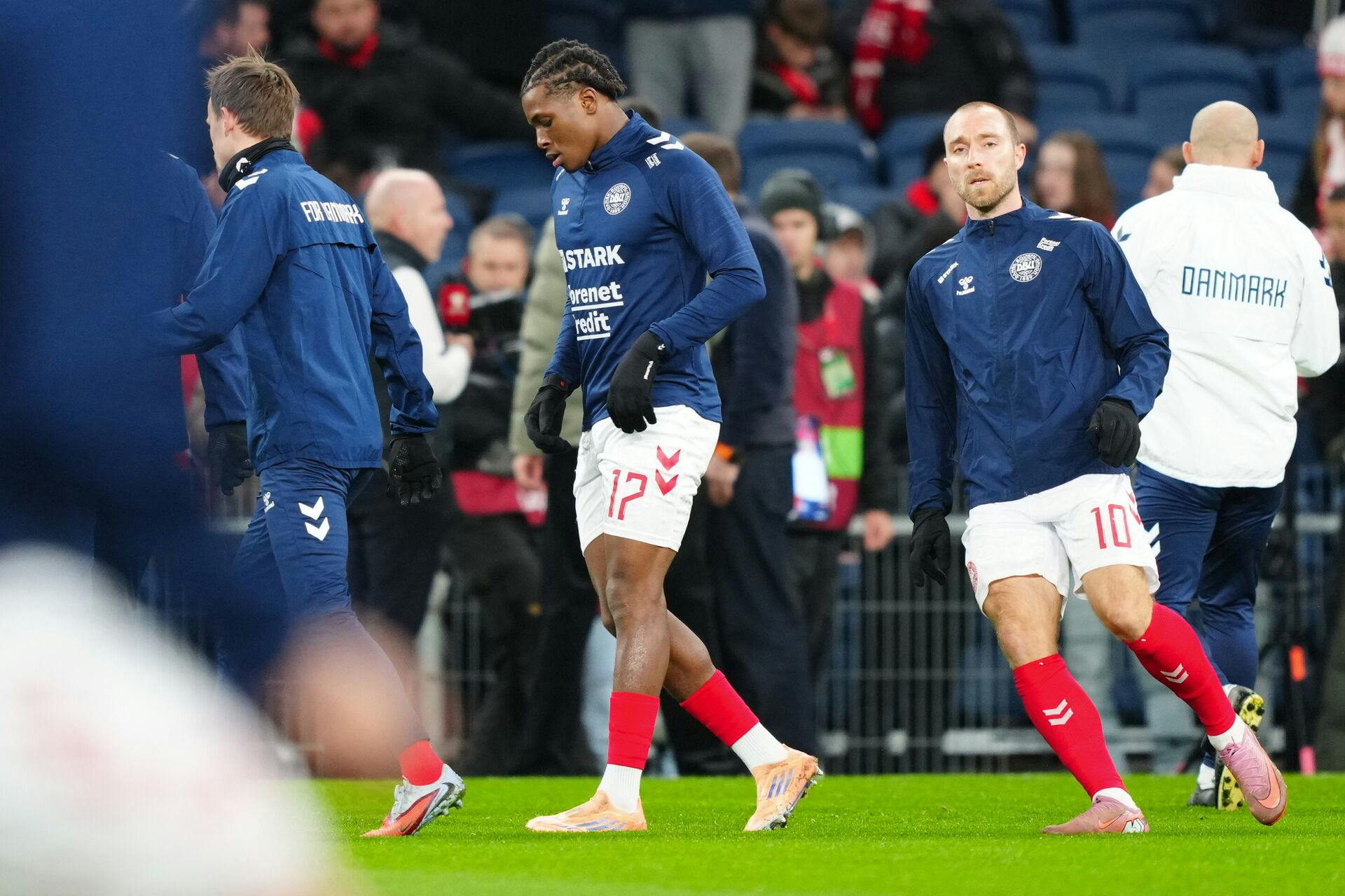 Både Eriksen og Dorgu er at finde i den danske startopstilling. 