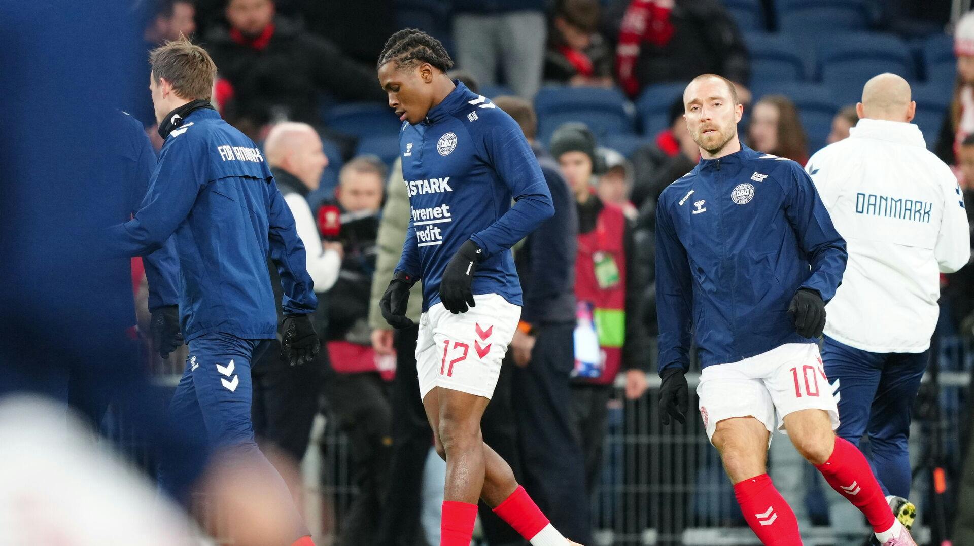 Både Eriksen og Dorgu er at finde i den danske startopstilling.