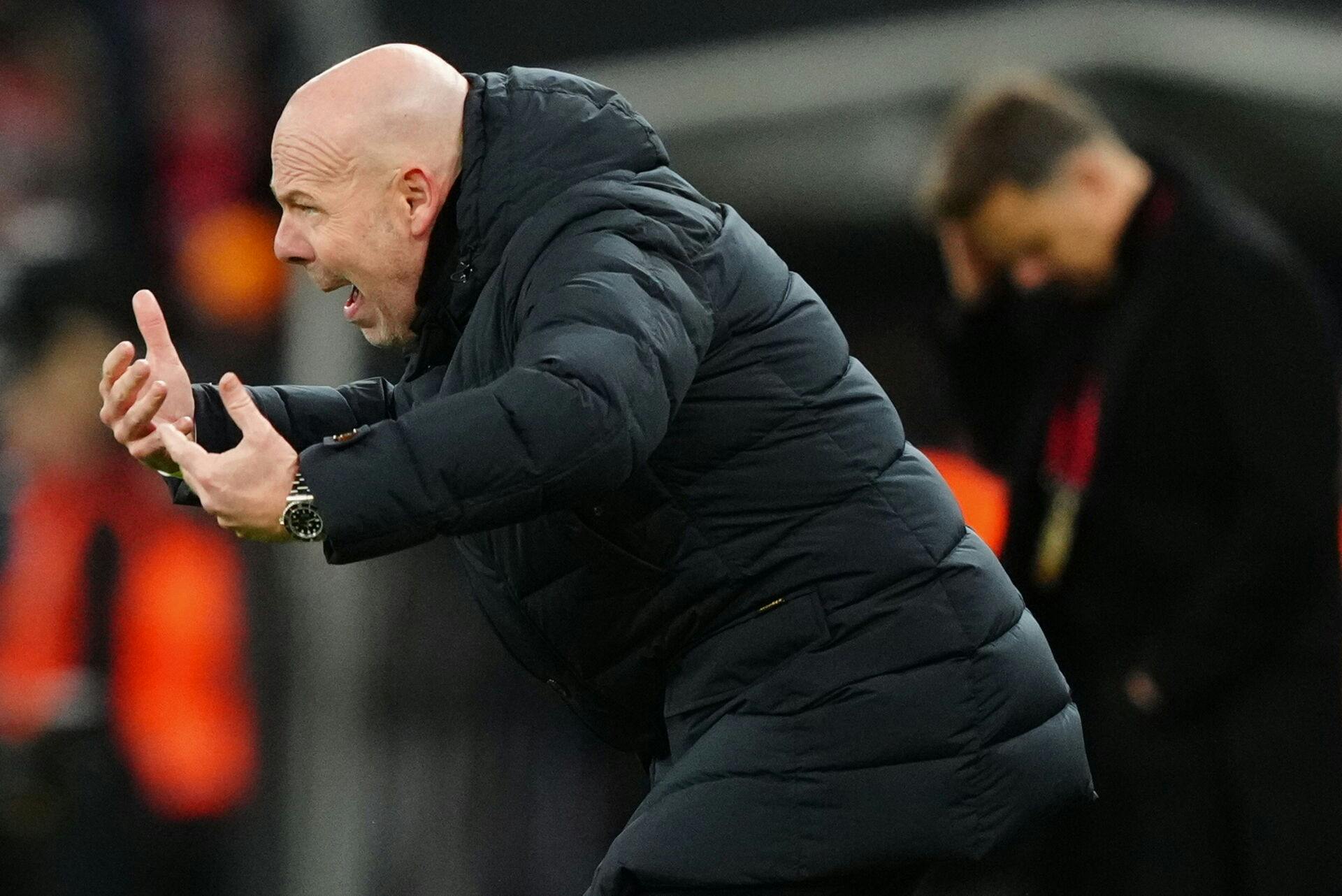 Brian Riemer kan ikke være tilfreds med den danske præstation mod Belarus. 