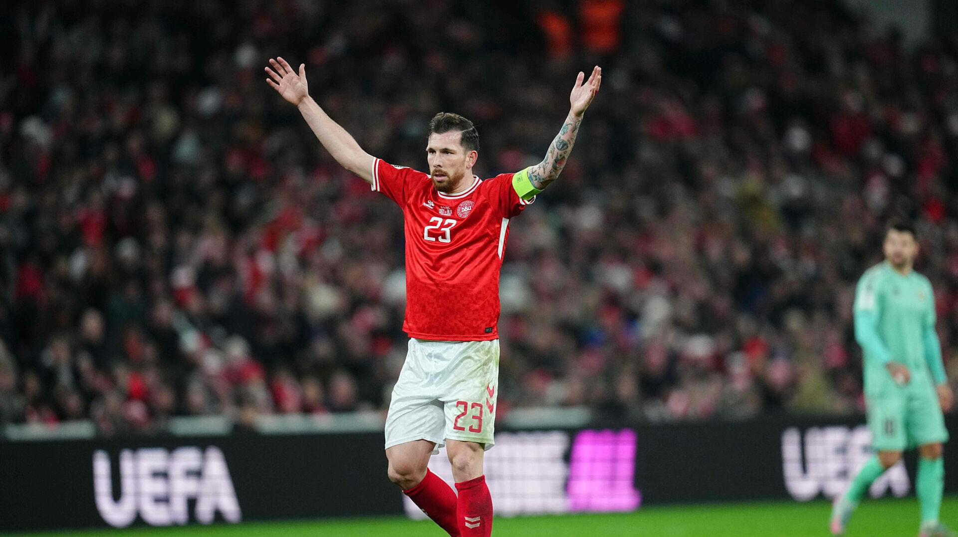 Pierre-Emile Højbjerg var noget så skuffet efter 2-2 mod Belarus.