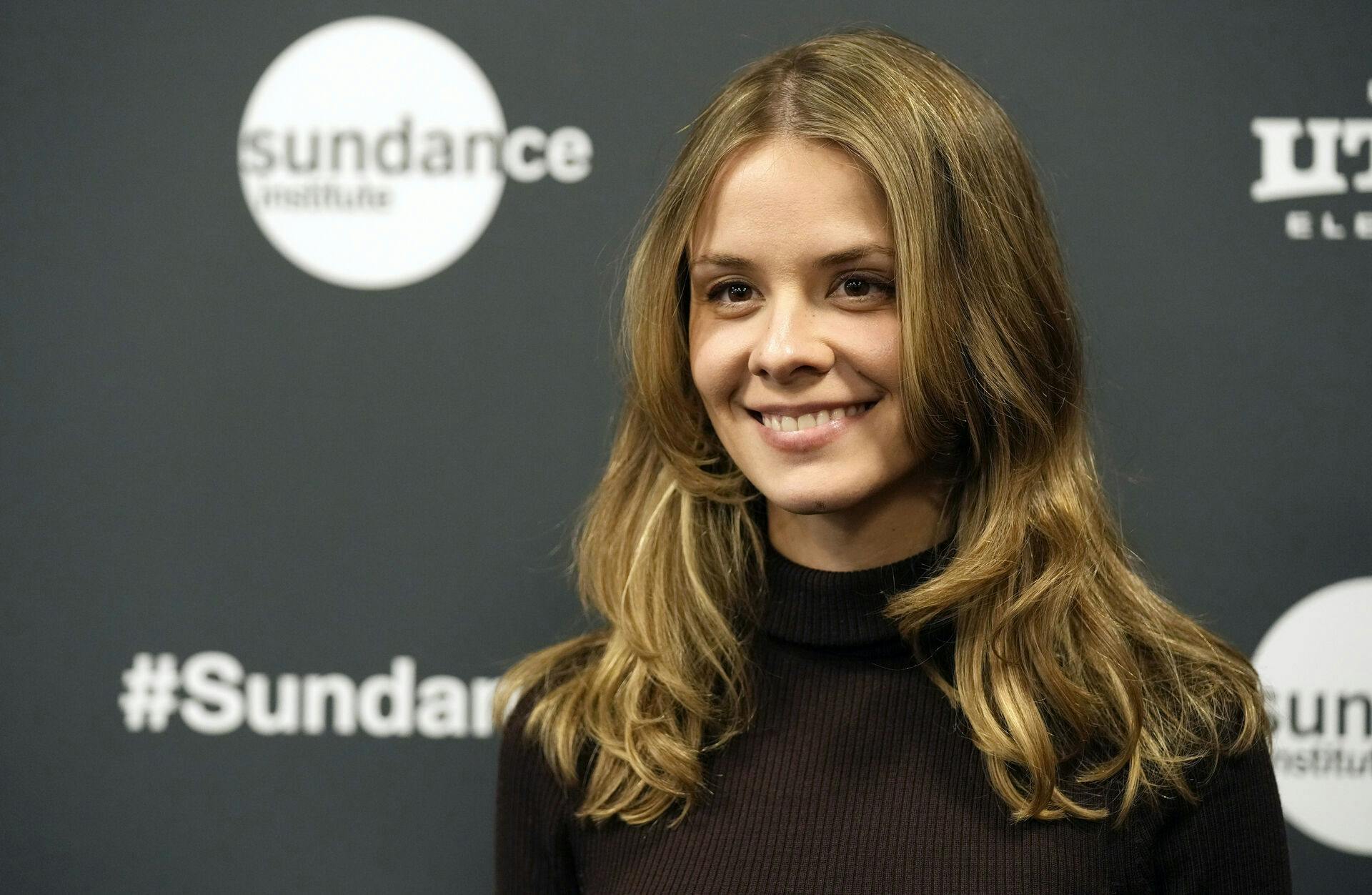 Dasha Nekrasova poses at the premiere of the film "Bad Behaviour" at the 2023 Sundance Film Festival, Saturday, Jan. 21, 2023, in Park City, Utah. (AP Photo/Chris Pizzello)