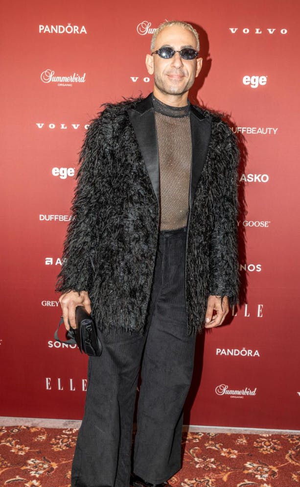 Mellem de politiske debatter i Skanderborg nåede Abdel at deltage i Elle Awards i København.