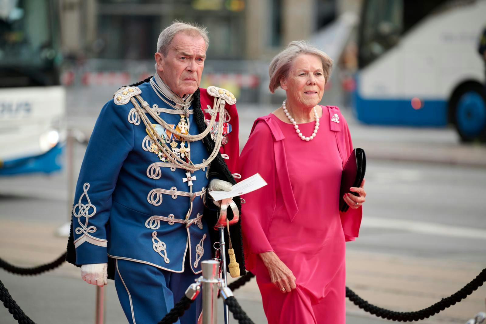 John og Karen Kidde-Hansen var på gæstelisten til gallaforestillingen i anledningen af dronning Margrethes 50årsjubilæum i 2022.